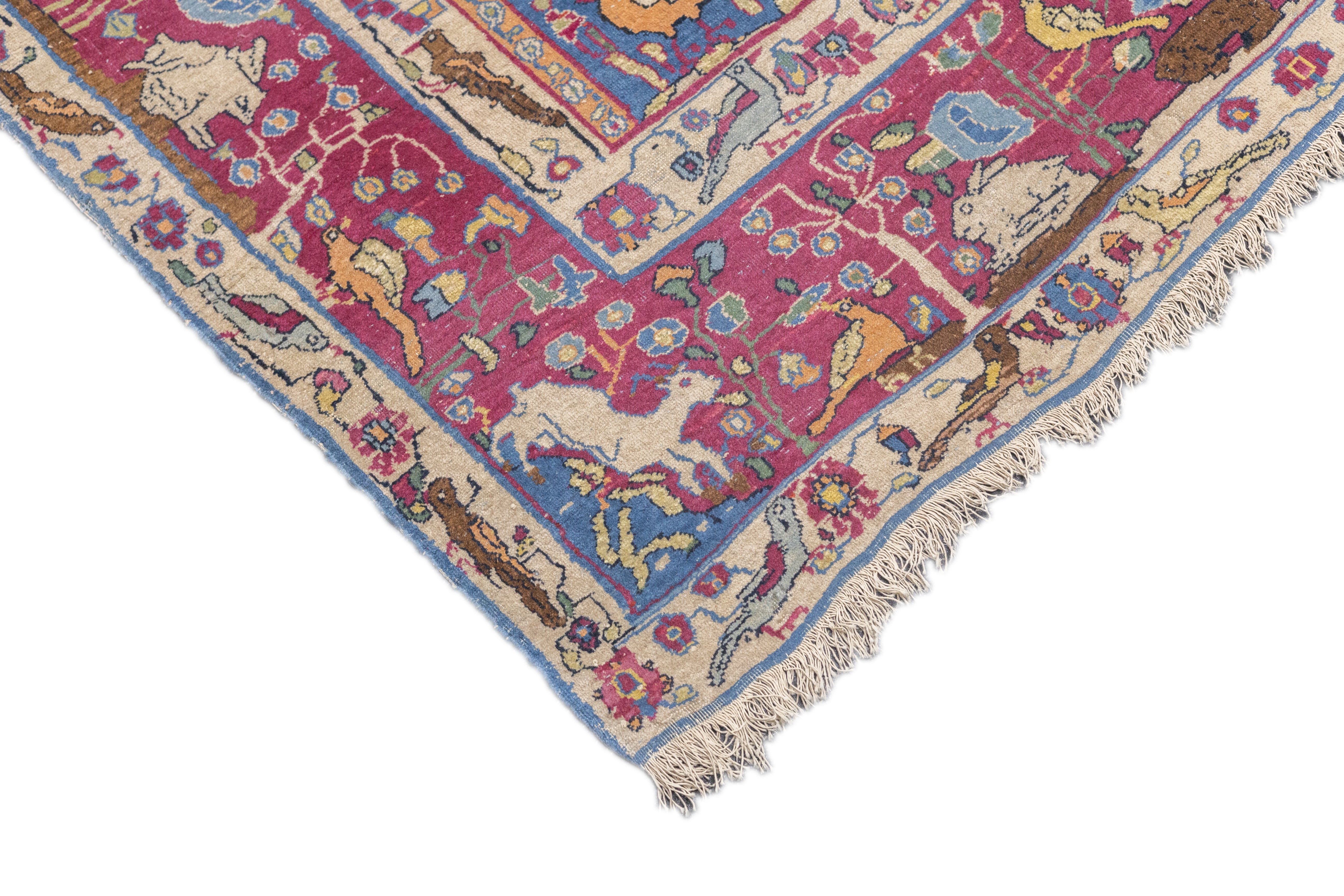 Antique Tehran Rug 4'9'' x 7'2''