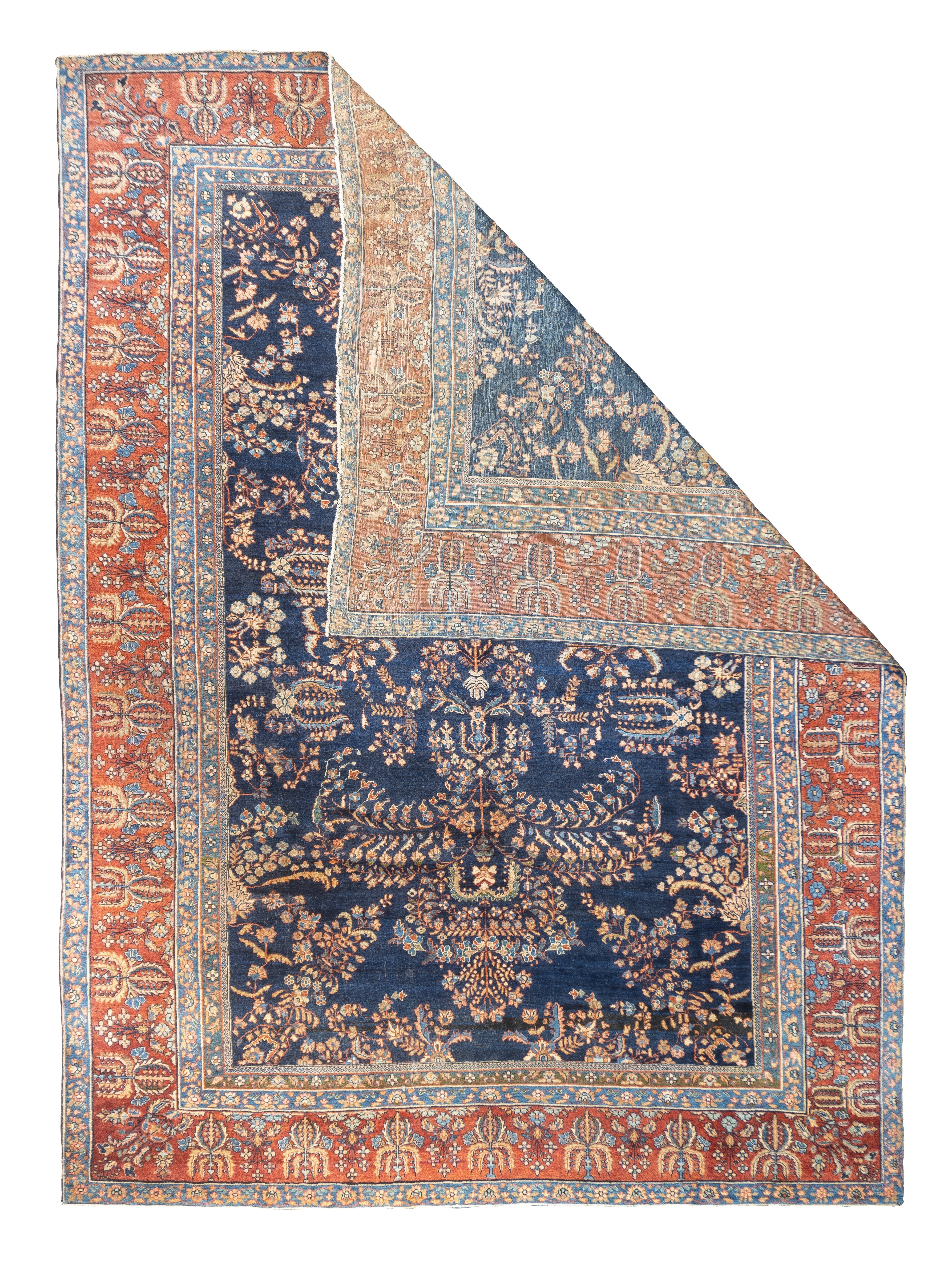Antique Sarouk Rug 8'8'' x 11'8''