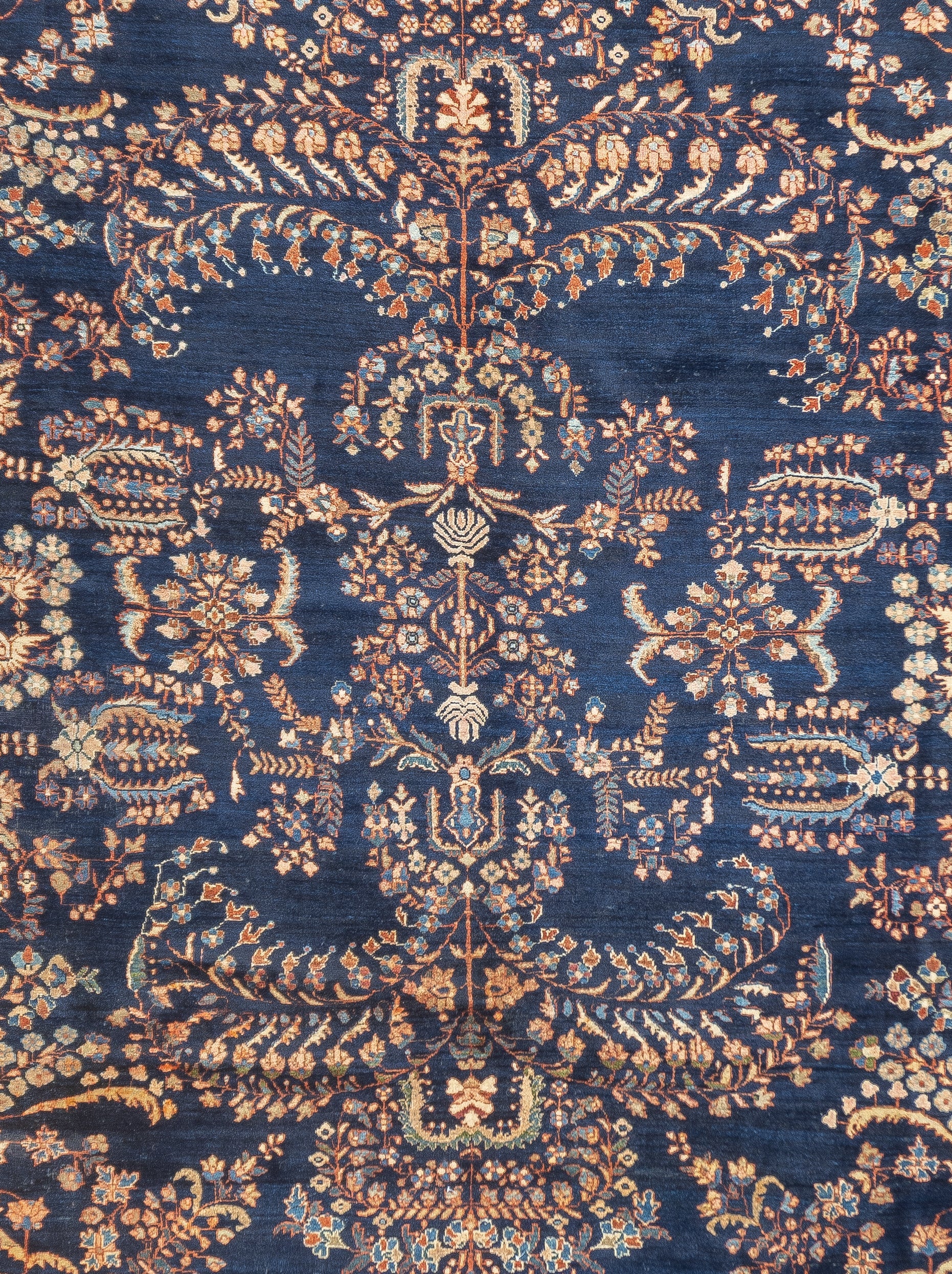 Antique Sarouk Rug 8'8'' x 11'8''