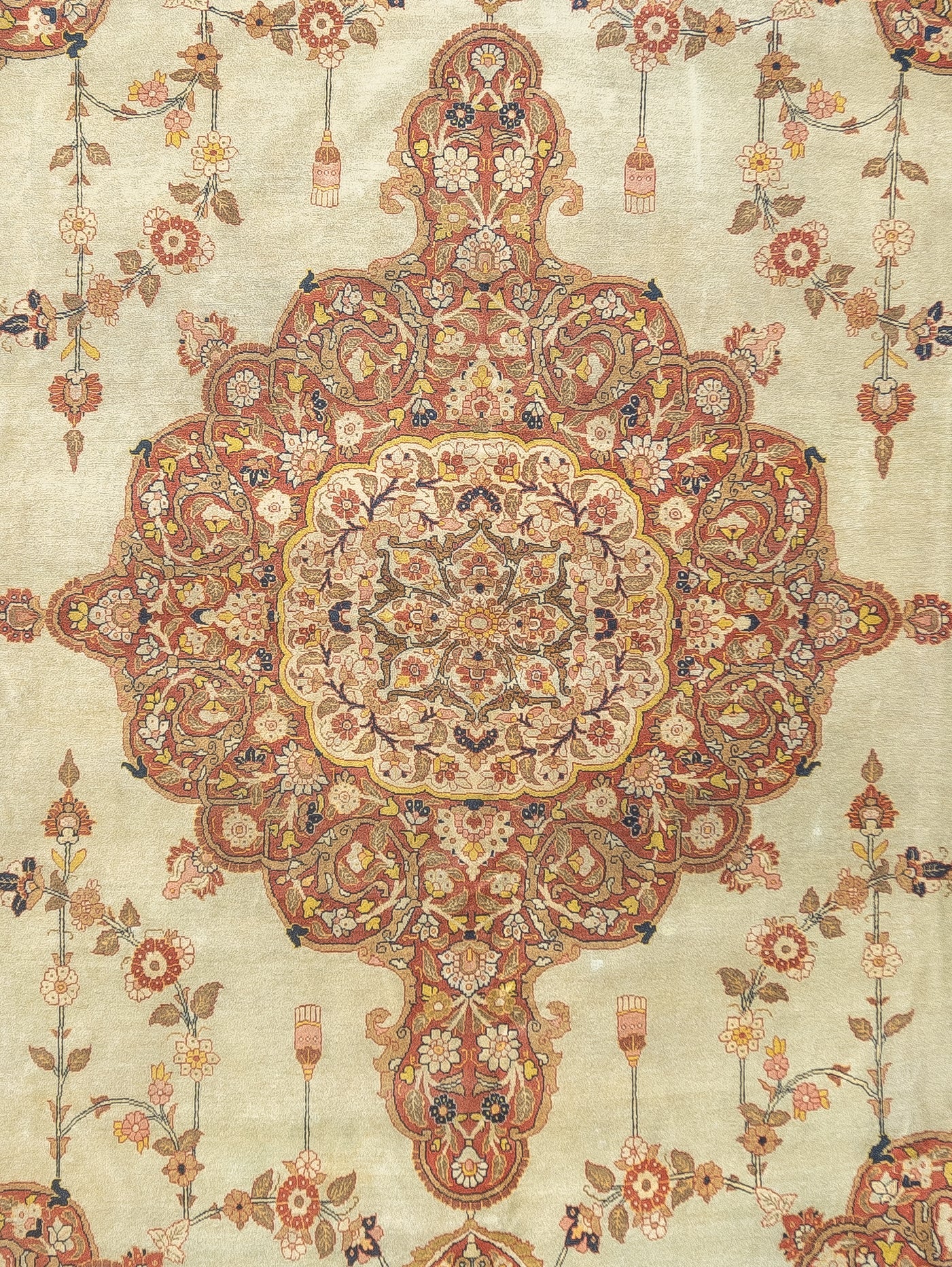 Antique Haji Jalili Tabriz Rug 9'1'' x 12'9''