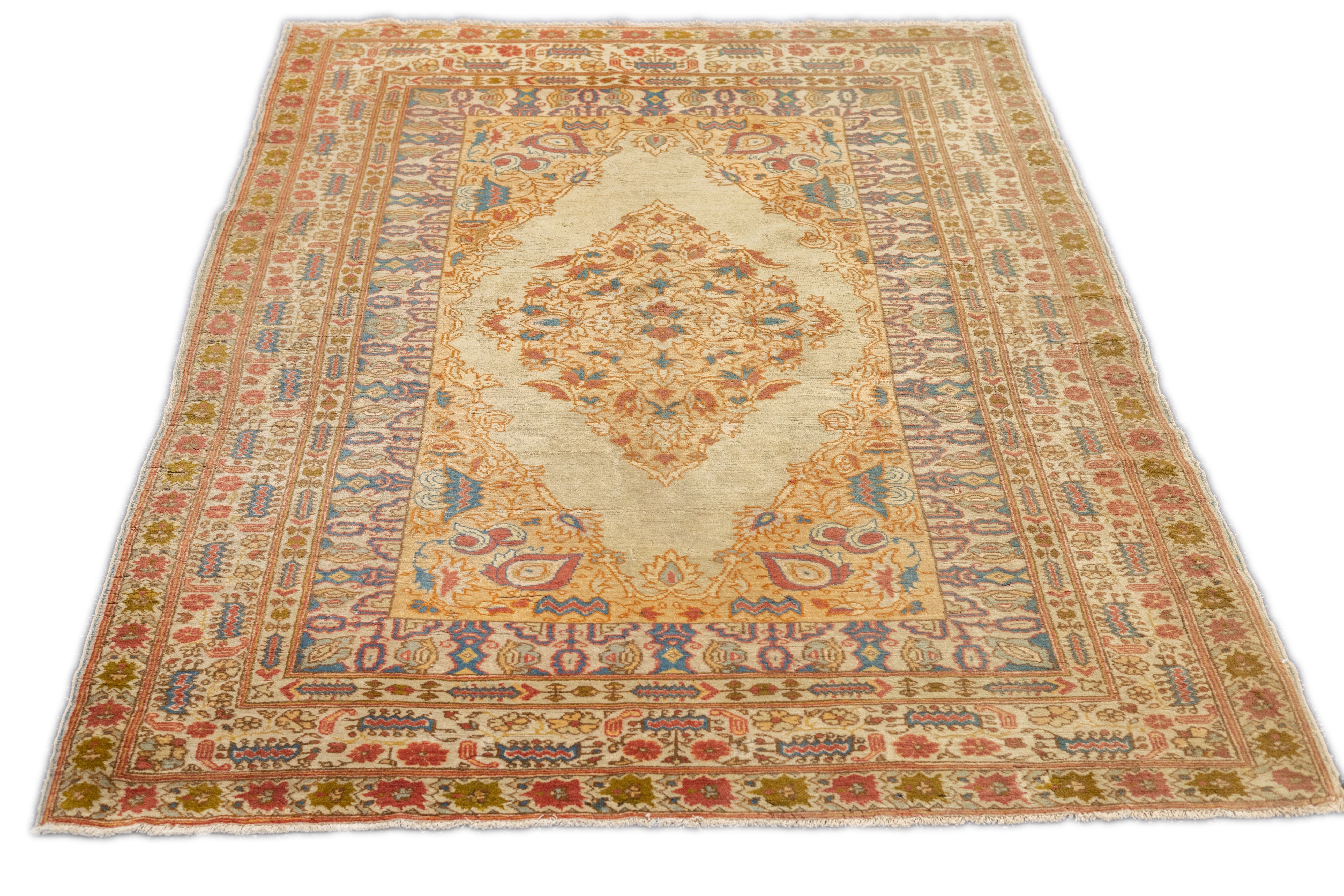 Antique Haji Jalili Tabriz Rug 4'7'' x 6'5''