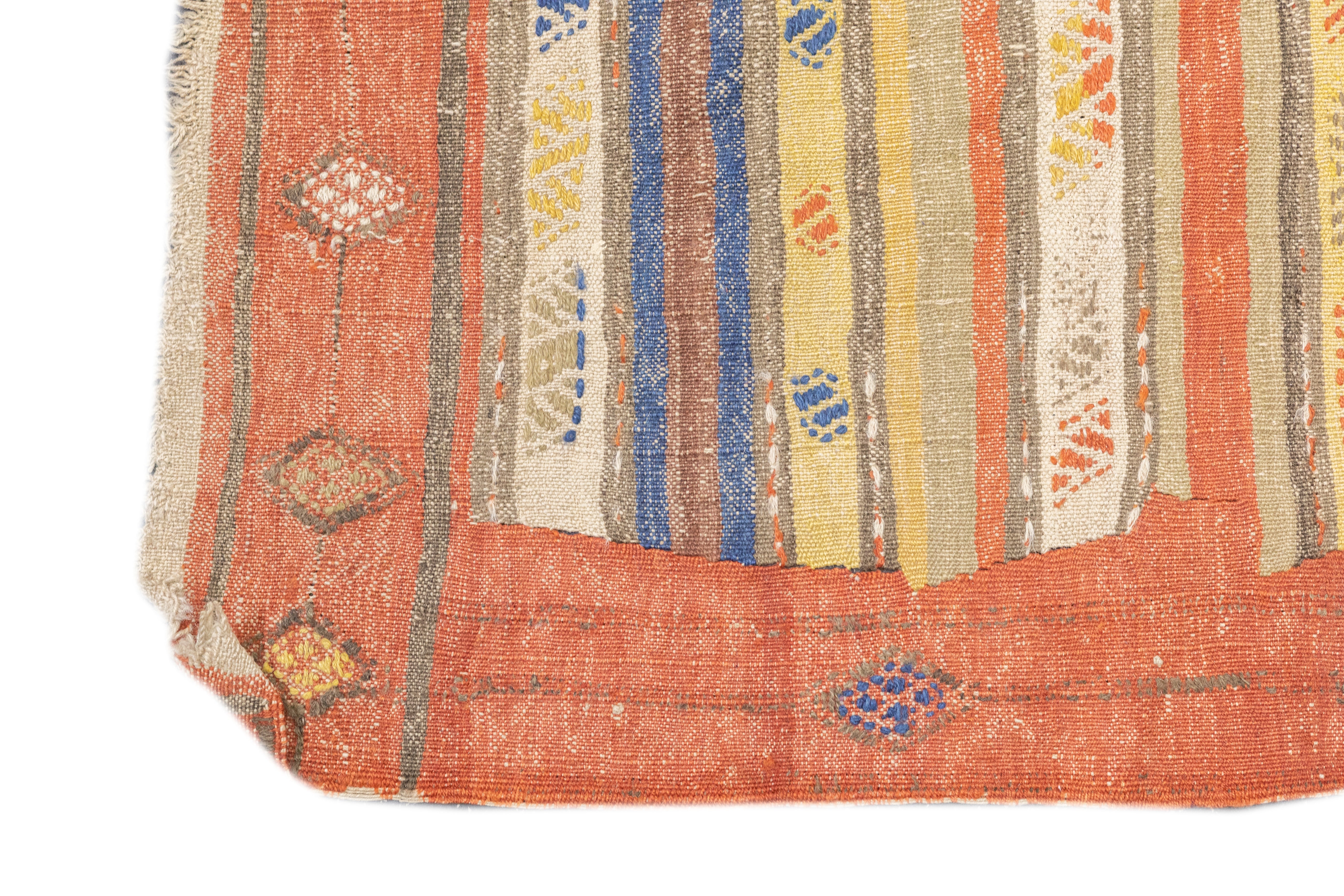 Antique Turkish Kilim Rug 4'9'' x 10'5''