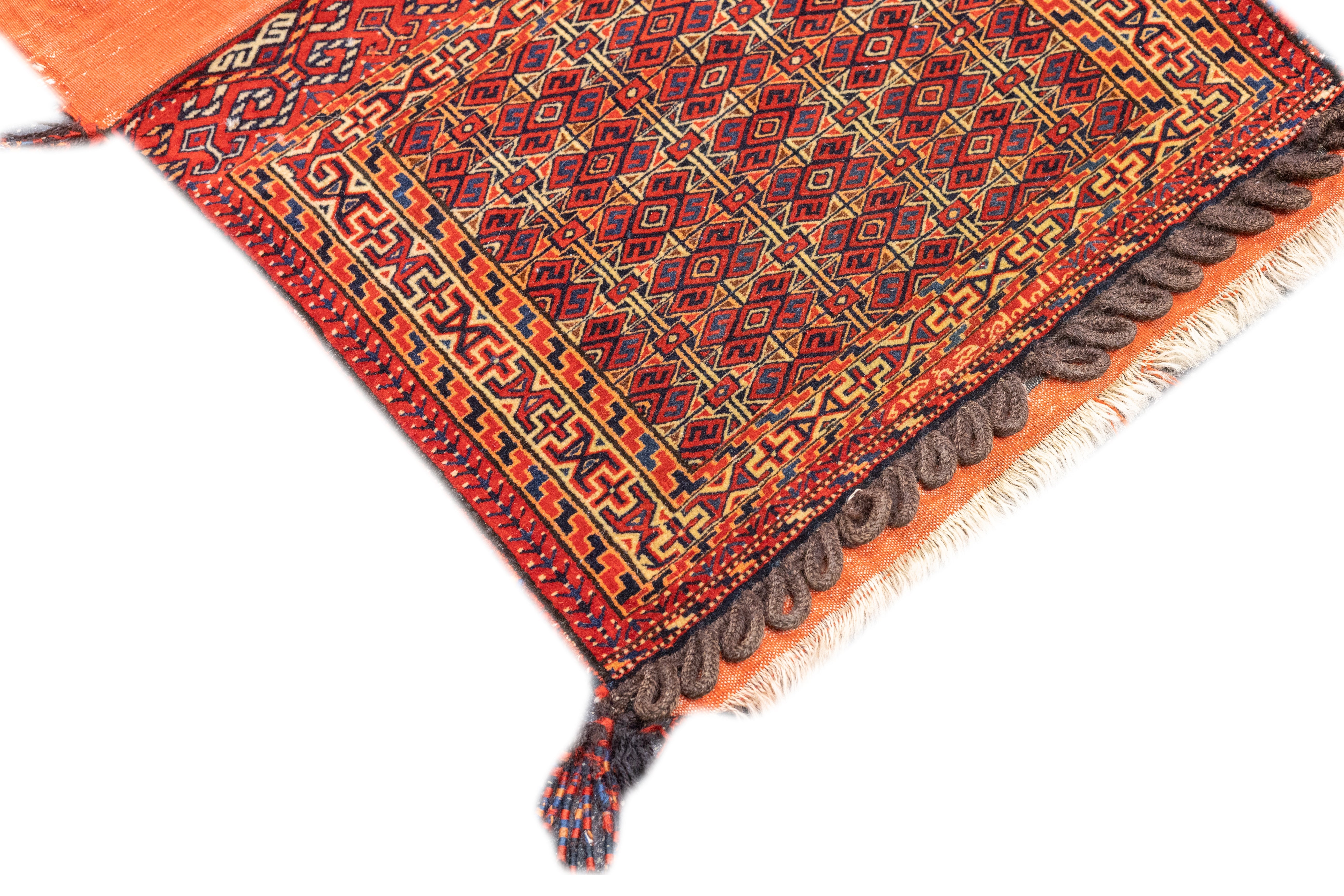 Antique Turkmen Saddle Bag (One of pair) 2'2'' x 3'4''