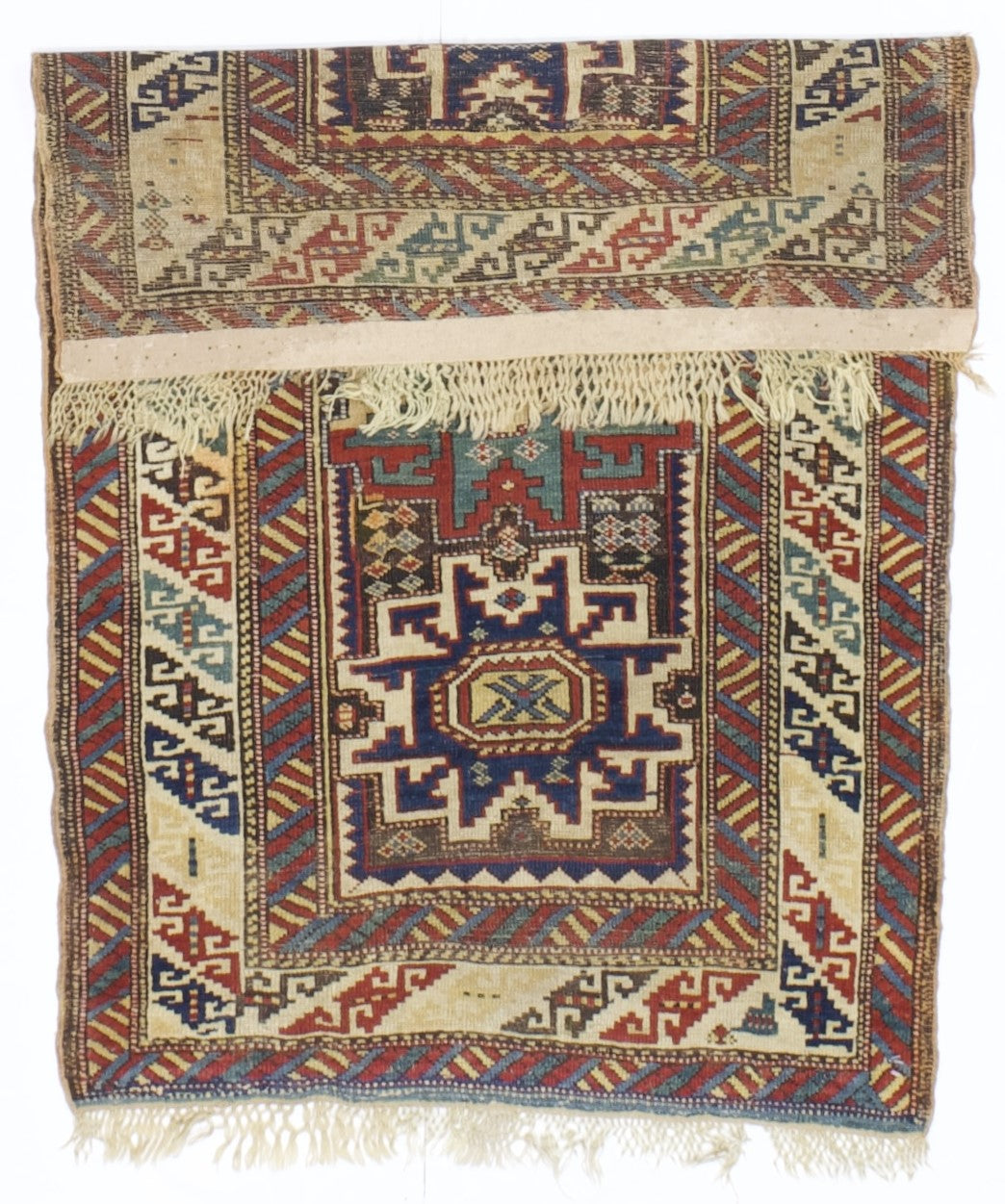 Antique Caucasian Lezgi Rug 2' 10'' x 4' 5''