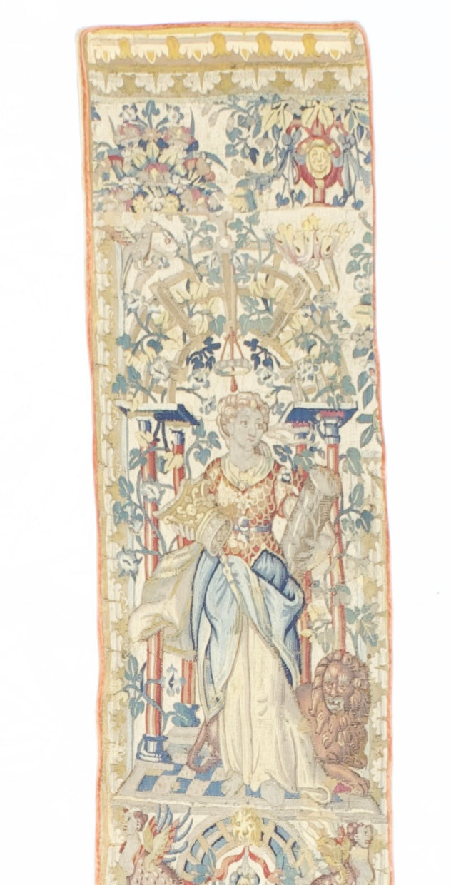 Antique Tapestry Panel (one of pair) 1' 2" x 10' 9''