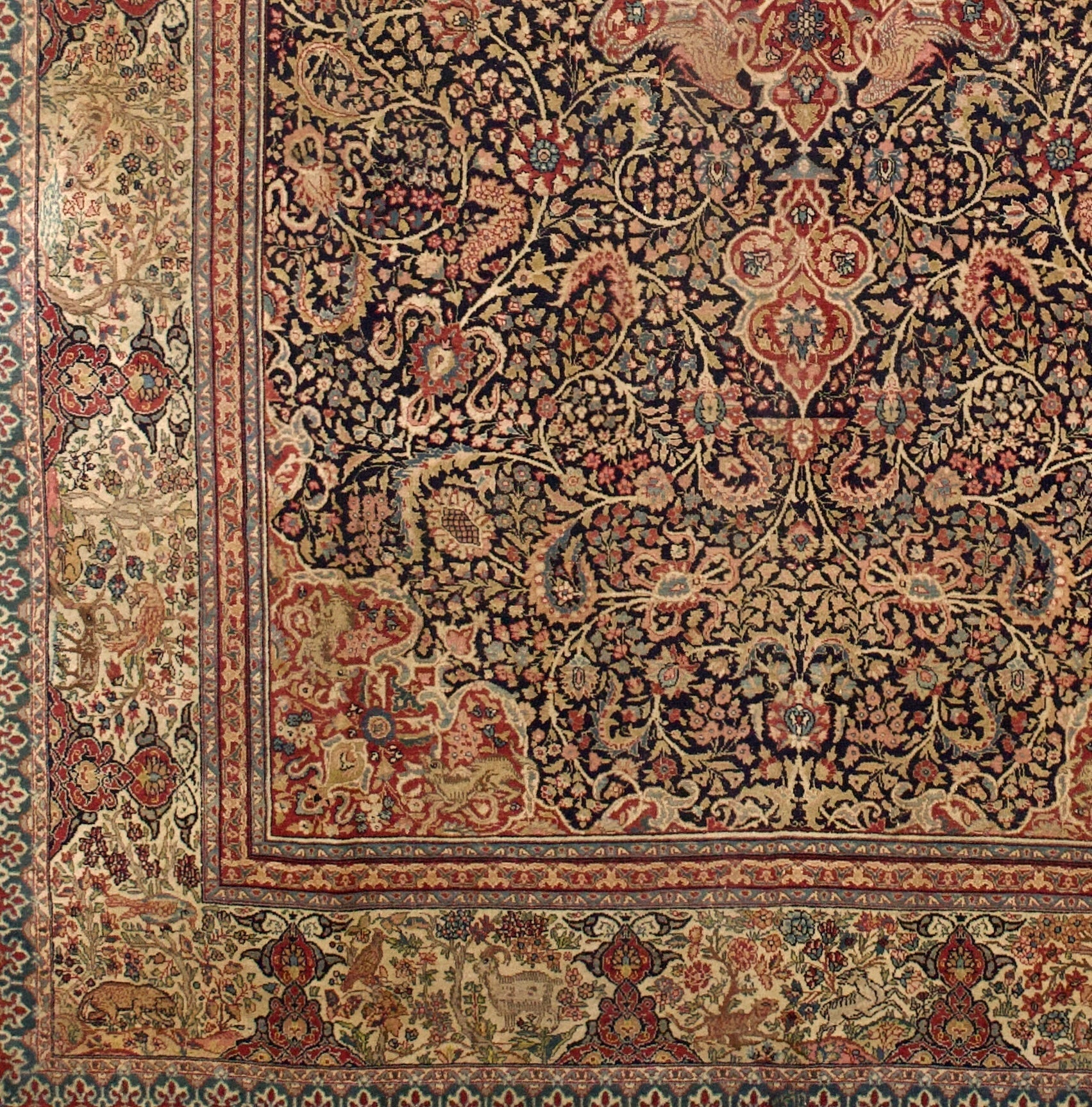 Antique Tabriz Rug 7'10" x 12' 4"