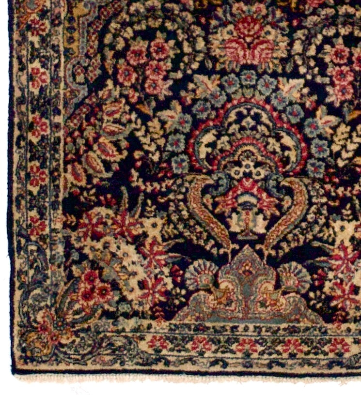 Antique Lavar Kerman 1 of pair Rug 3' 0" x 5' 0"