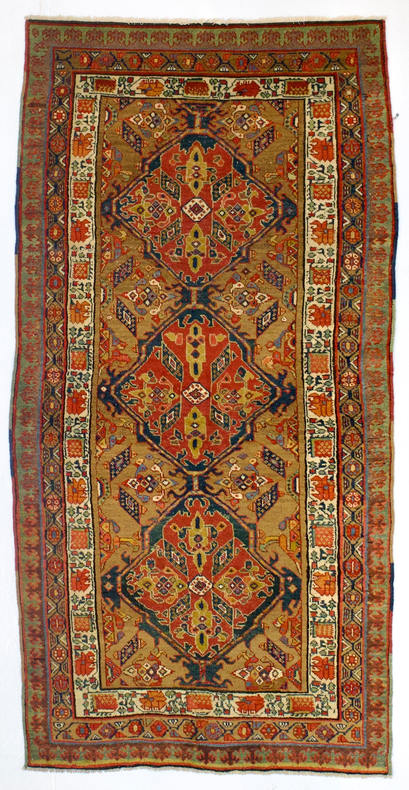 Antique Sarab Rug 3' 8" x 7' 5''