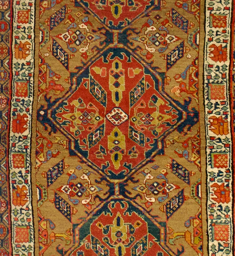 Antique Sarab Rug 3' 8" x 7' 5''