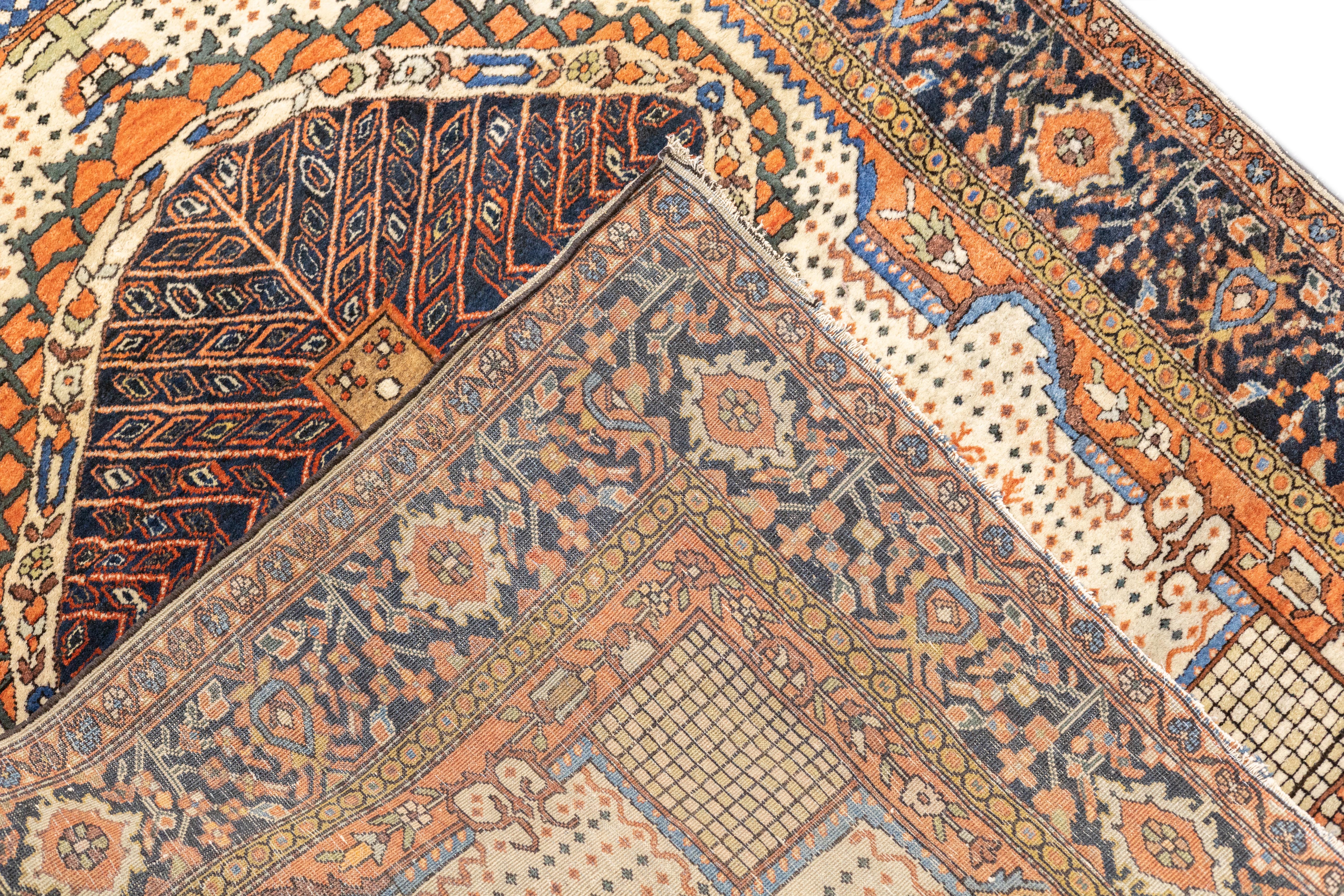 Antique Farahan Sarouk Rug 3'4'' x 4'11''