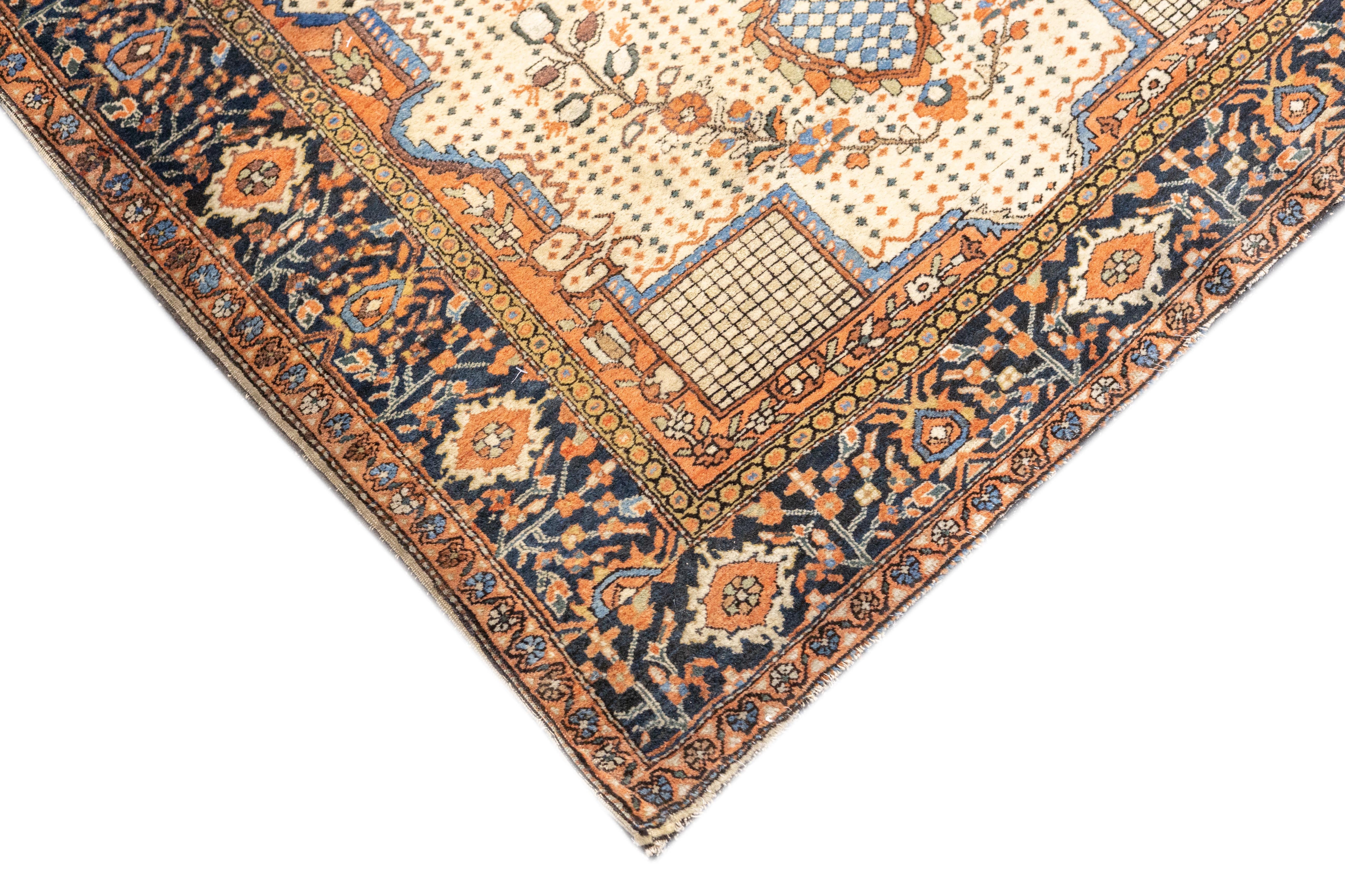 Antique Farahan Sarouk Rug 3'4'' x 4'11''