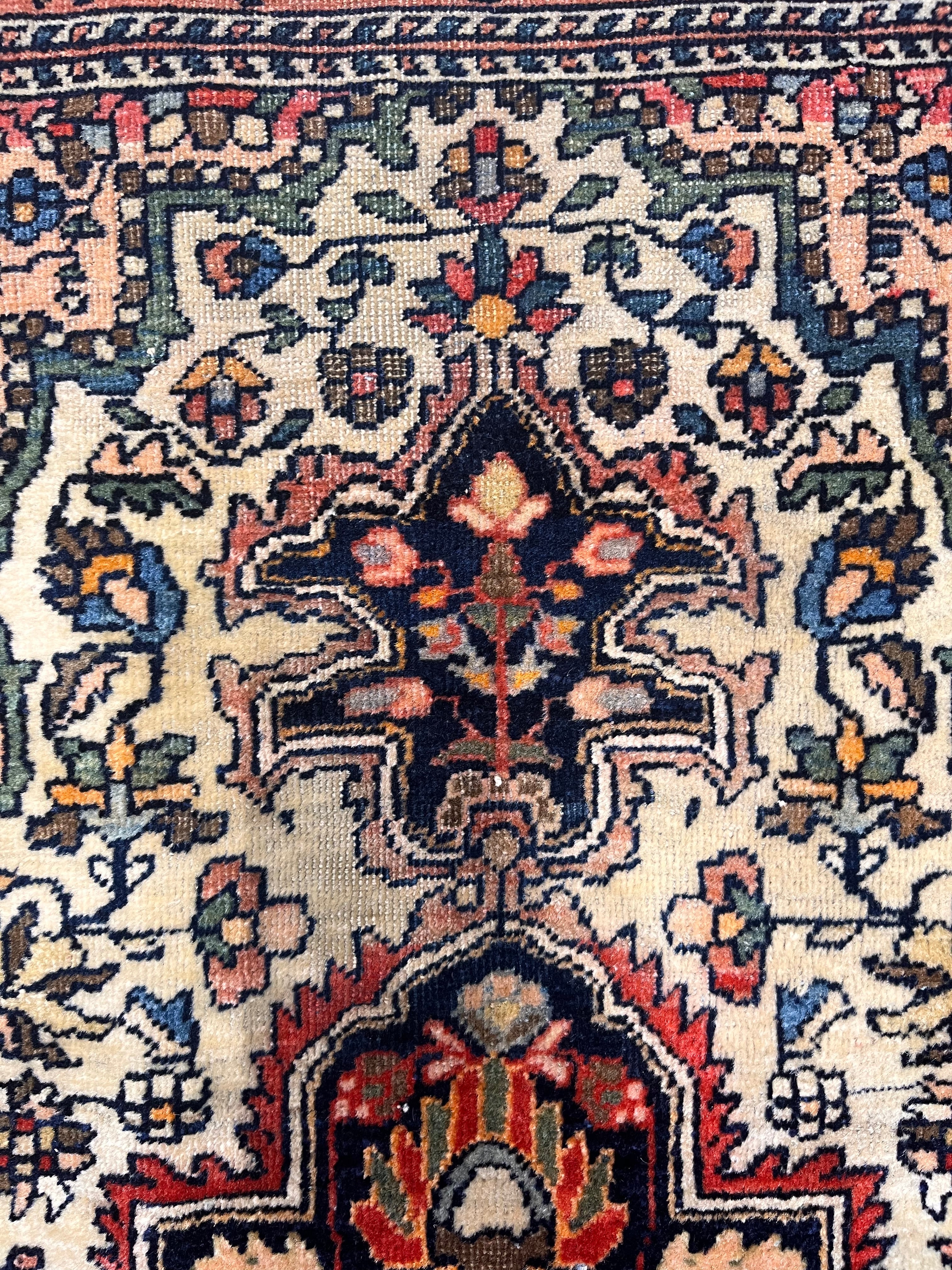 Antique Farahan Sarouk Rug 3' 3" x 4' 10"