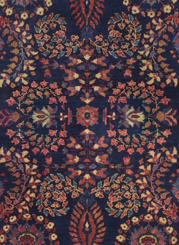Antique Mohajeran Sarouk Rug 2' 5'' x 4' 11''