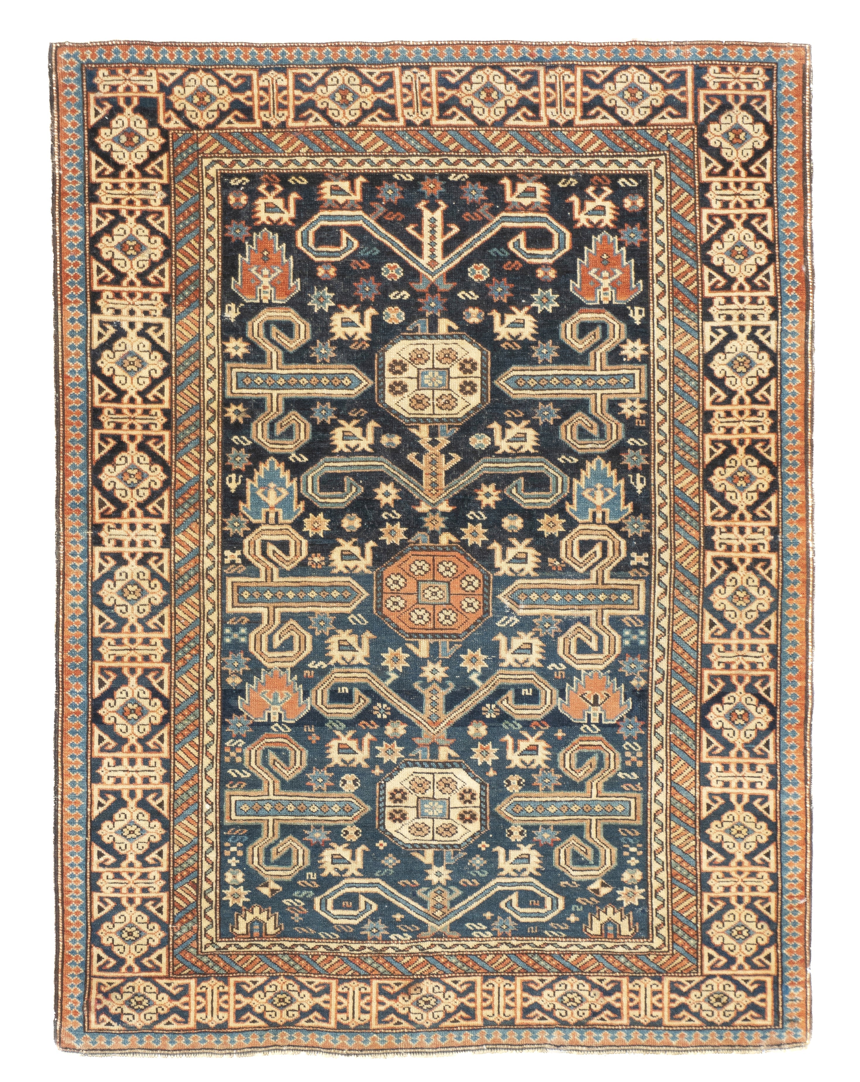 Antique Cacasian Perpedil 3'1'' x 3'11''