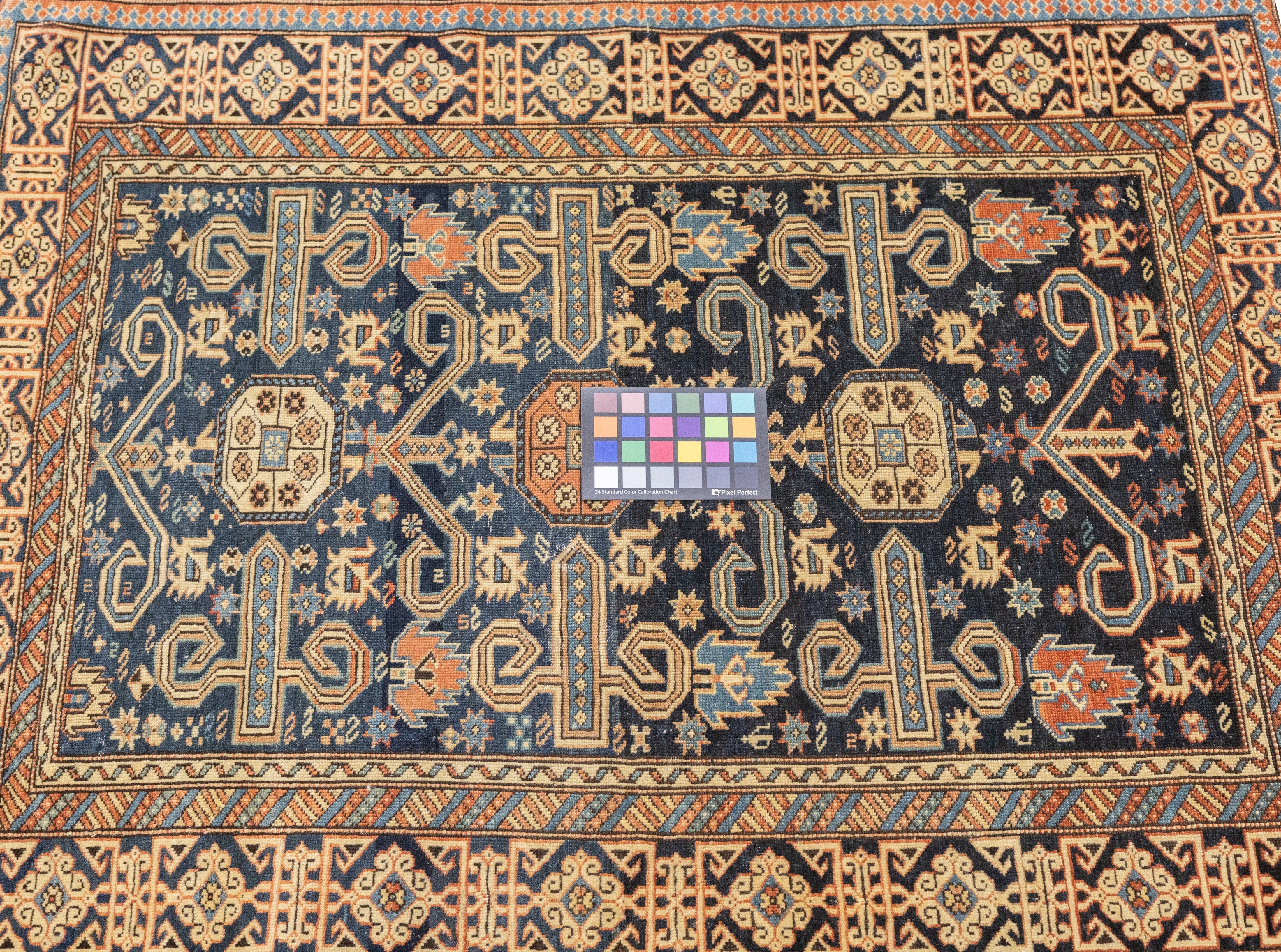 Antique Caucasian Perpedil Rug 3'1'' x 3'11''