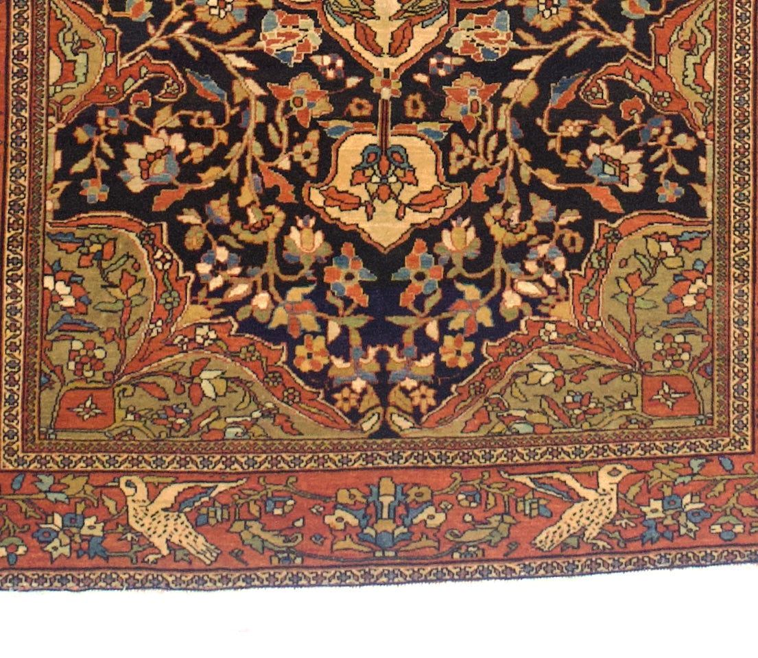 Antique Farahan Sarouk Rug 4' 6'' x 6' 6"