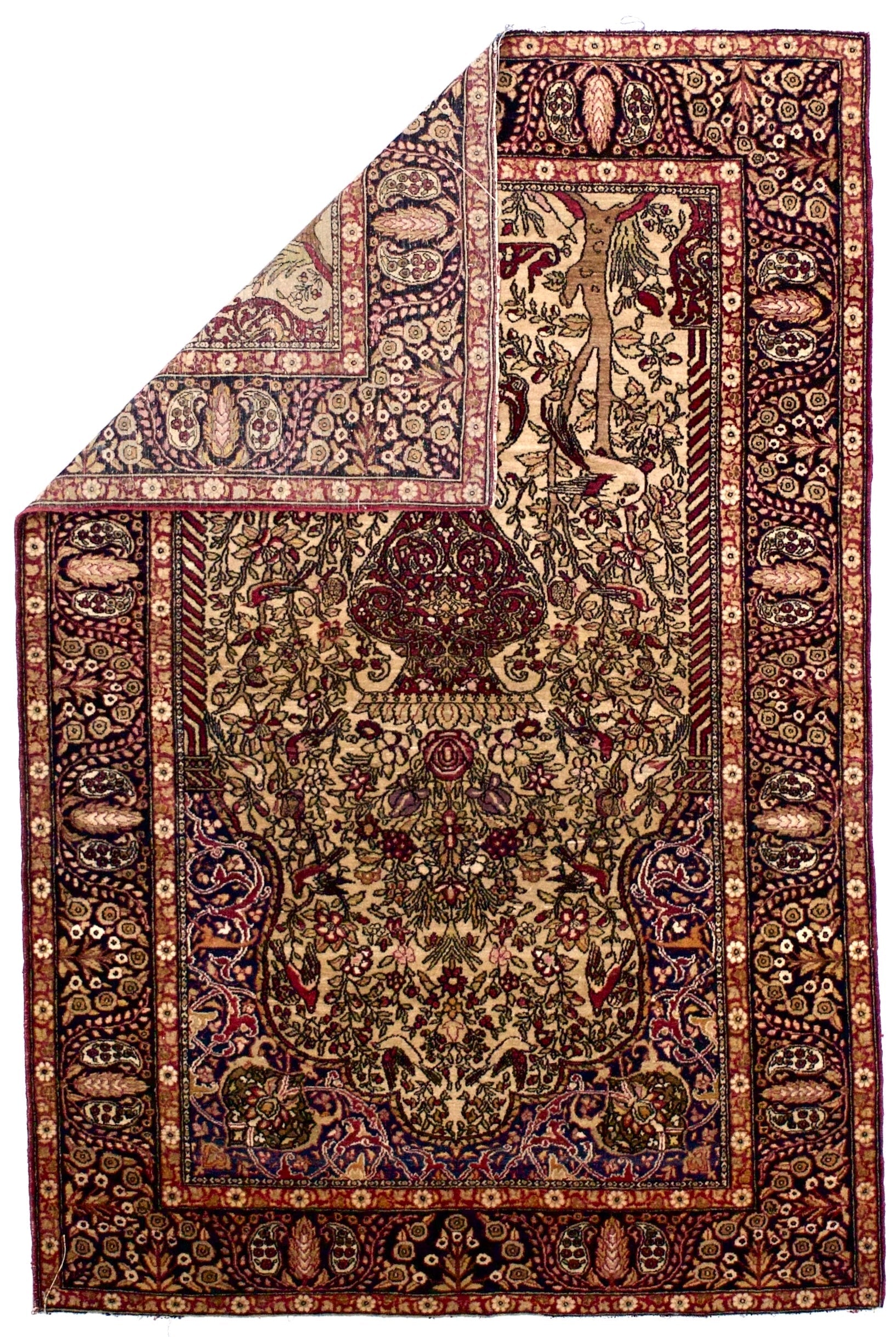 Antique Tehran Rug 4' 8" x 7' 0"