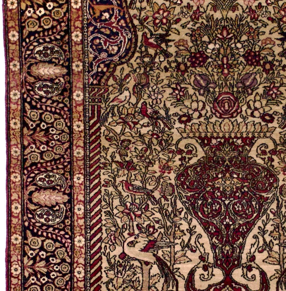 Antique Tehran Rug 4' 8" x 7' 0"