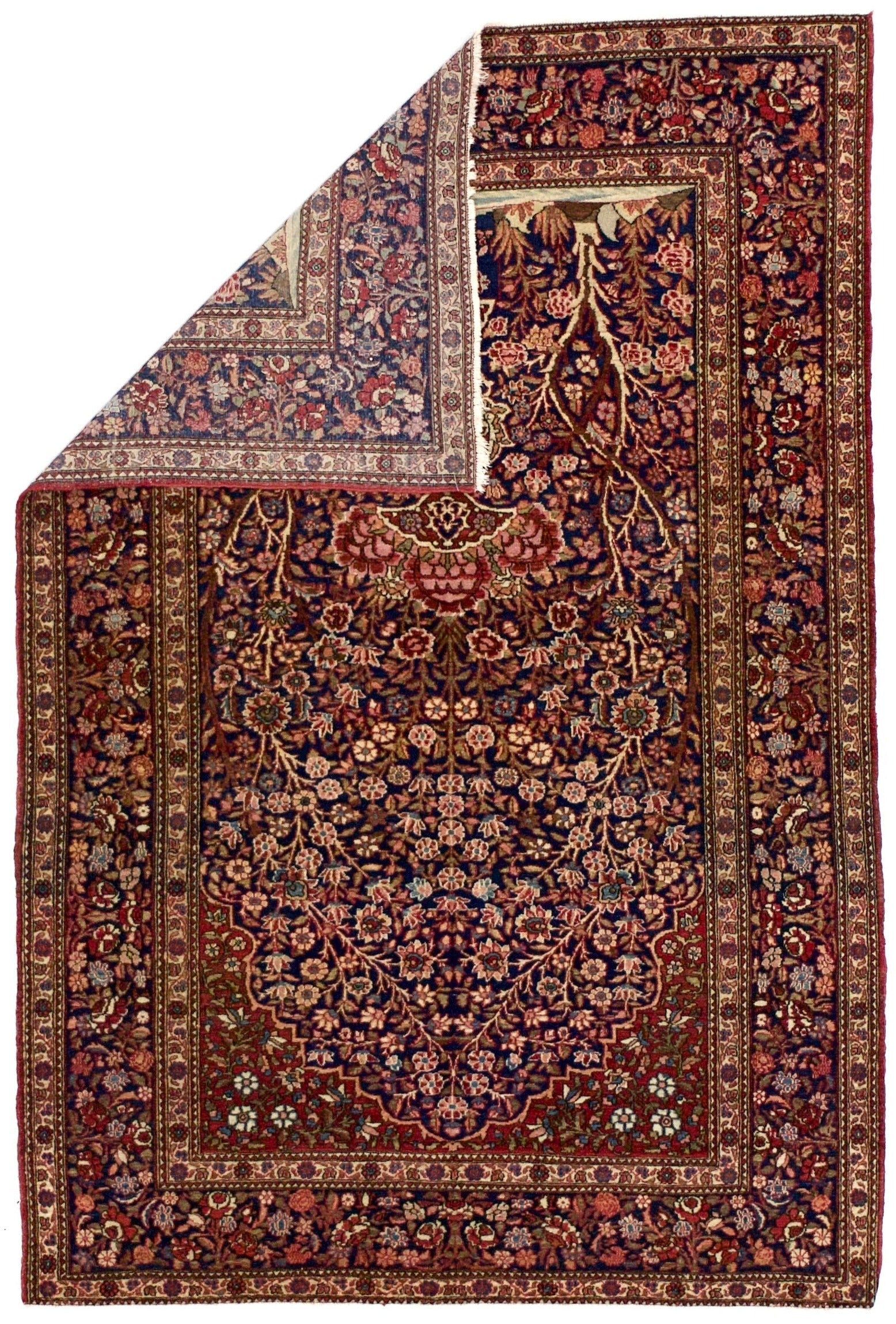 Antique Isfahan One of Pair Rug 4'5" x 6' 8"