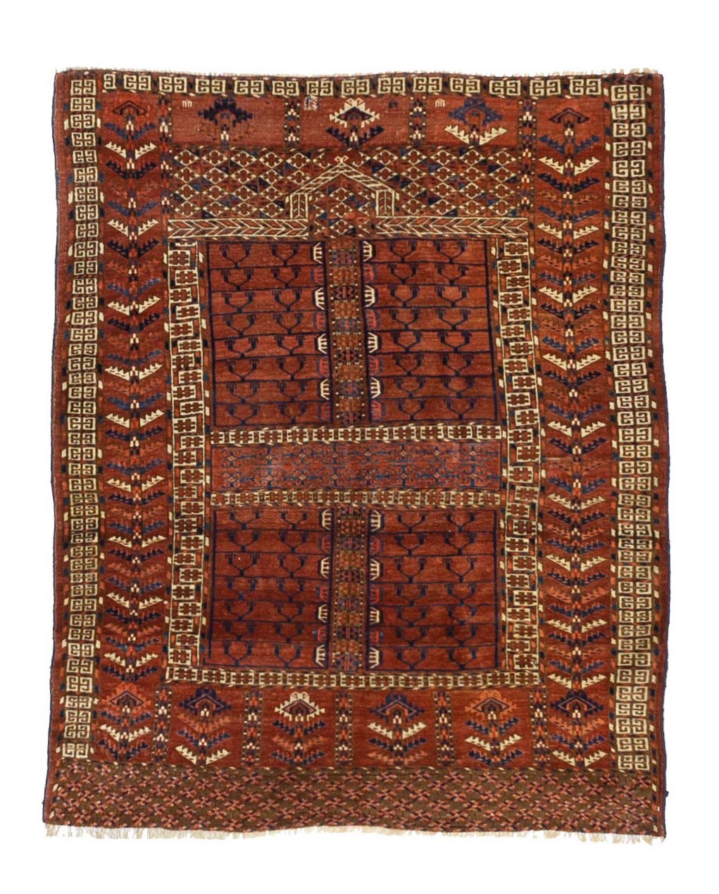 Antique Khachli Bokara Rug 4'3" x 5' 1"