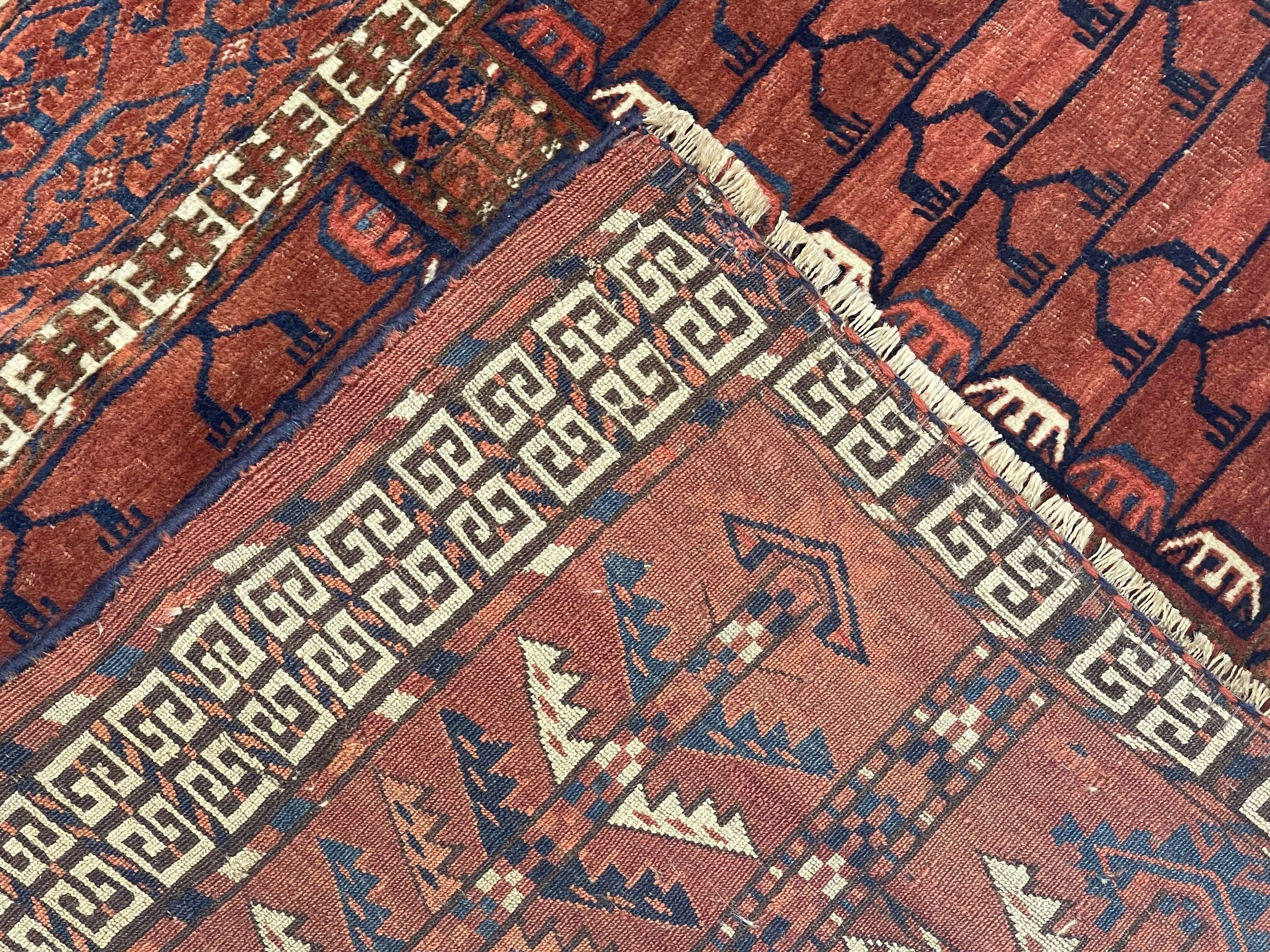 Antique Khachli Bokara Rug 4'3" x 5' 1"