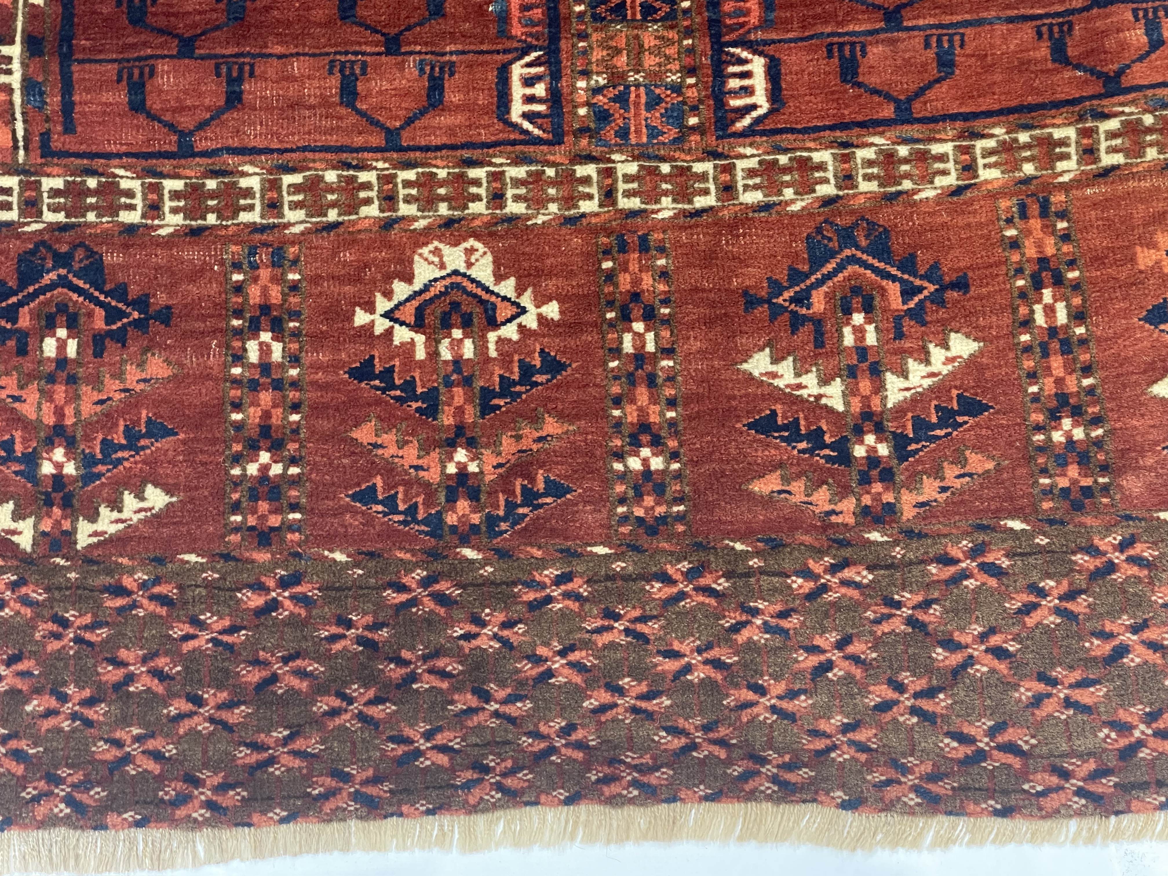 Antique Khachli Bokara Rug 4'3" x 5' 1"