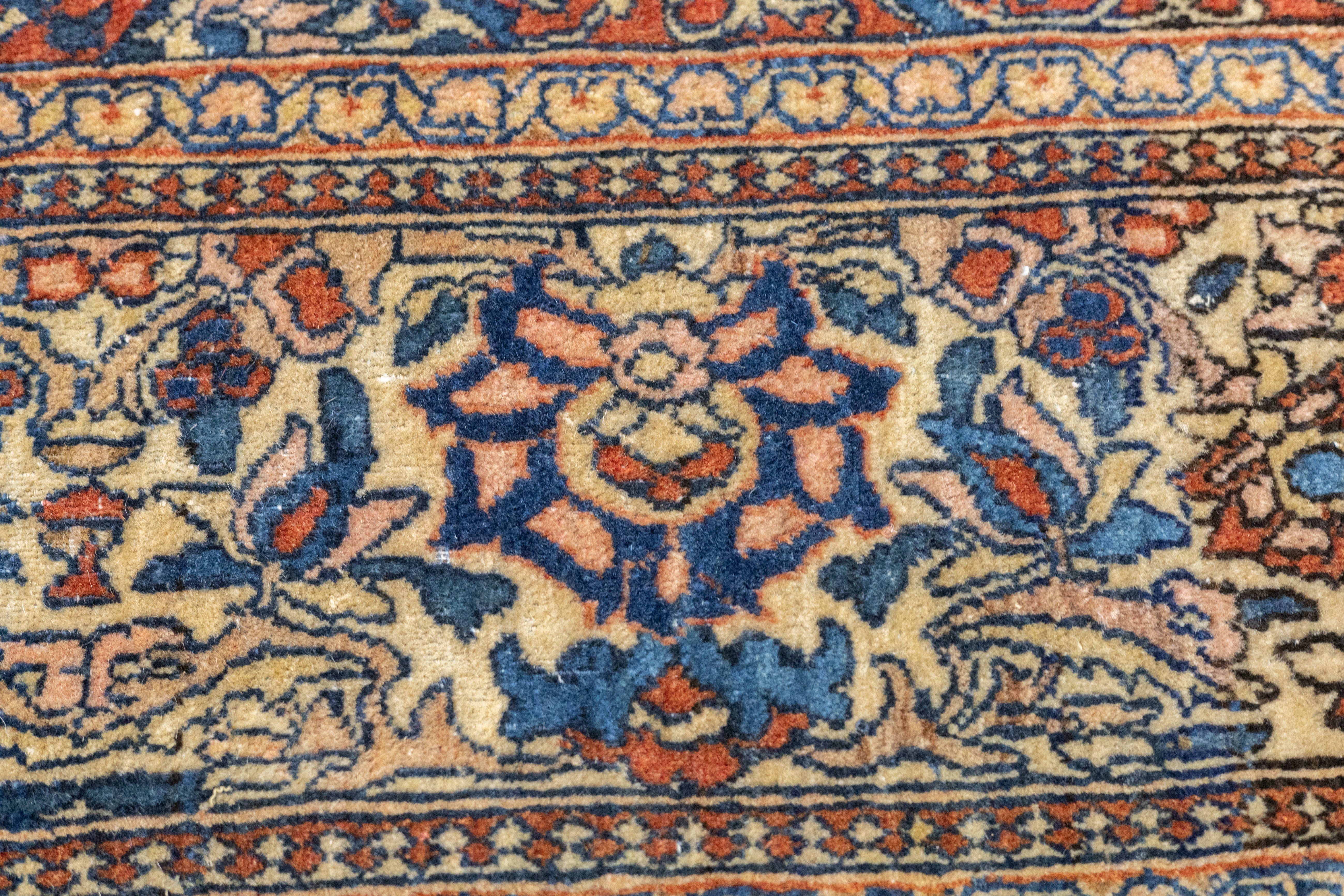 Antique Isfahan Rug 4' 2" x 6' 7"