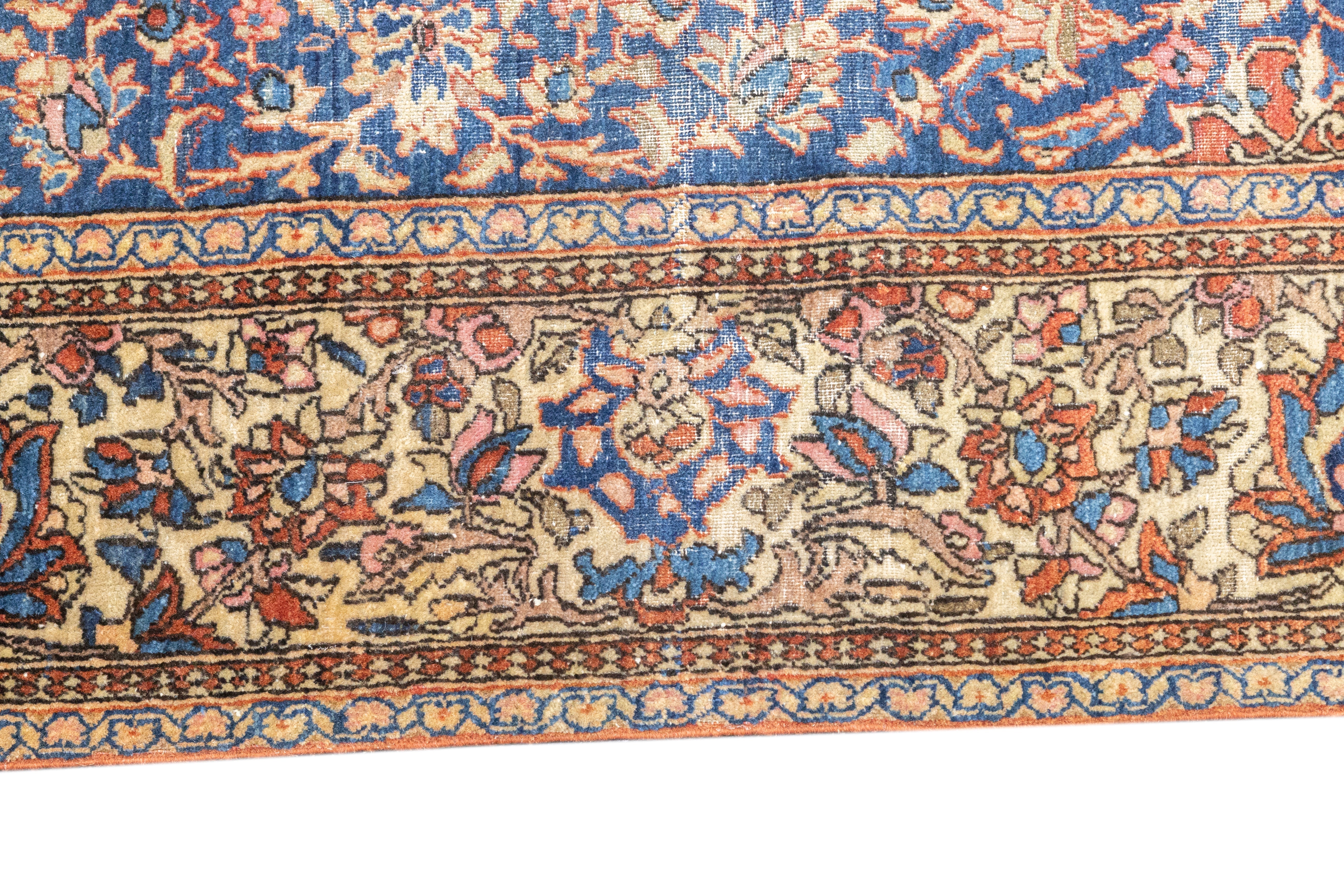 Antique Isfahan Rug 4' 2" x 6' 7"
