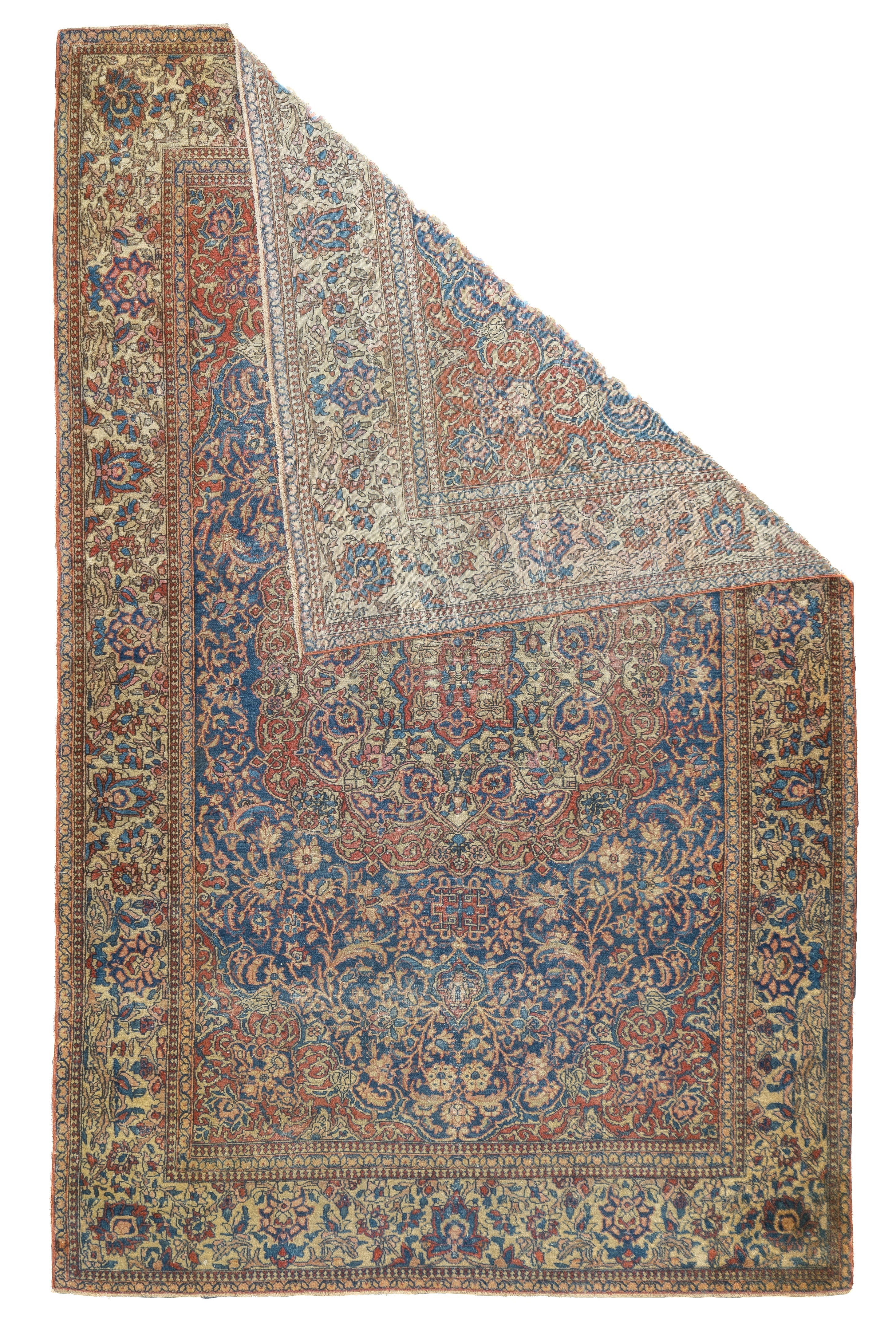 Antique Isfahan Rug 4' 2" x 6' 7"