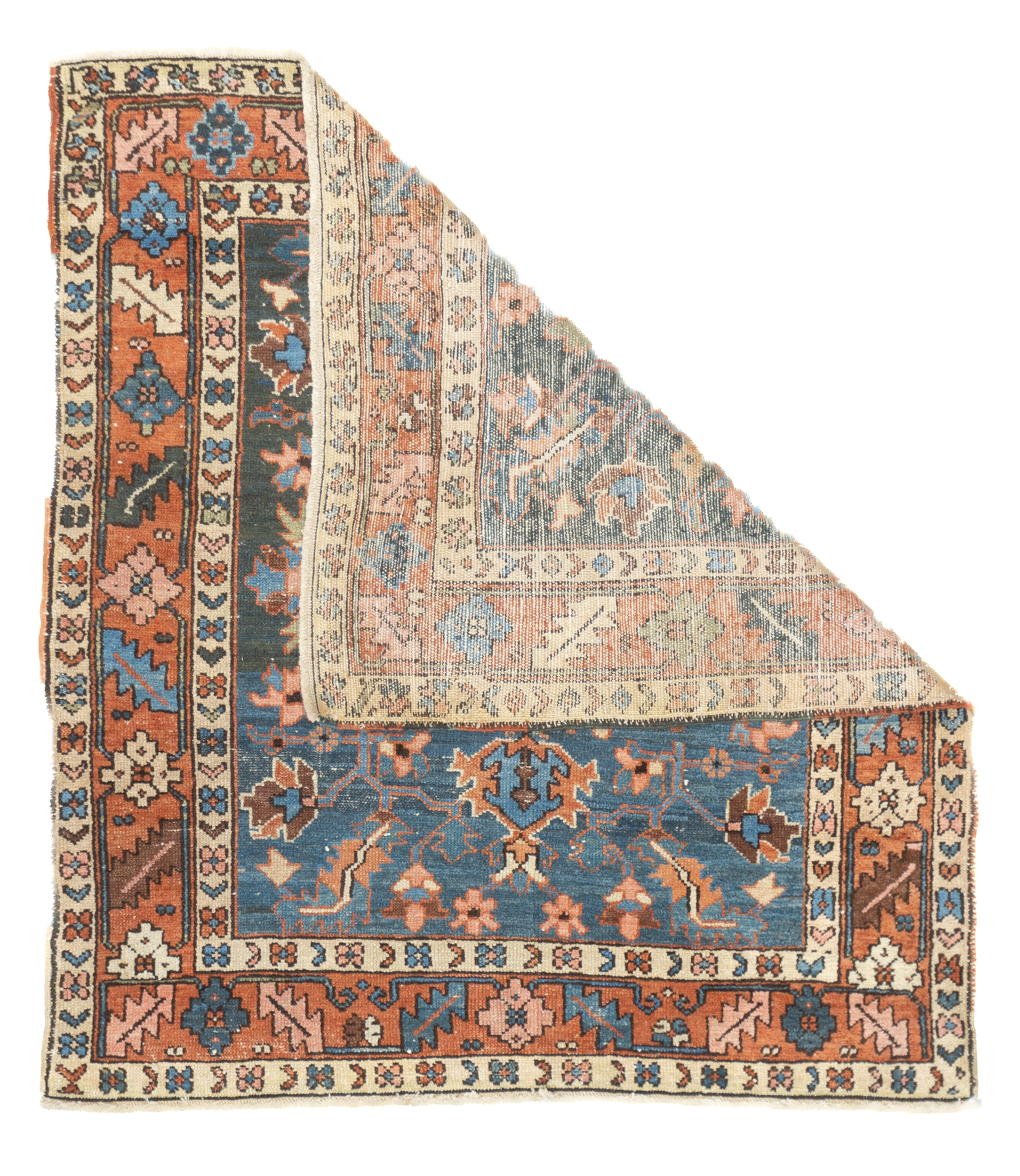 Antique Heriz Rug 4'0" x 4'5''