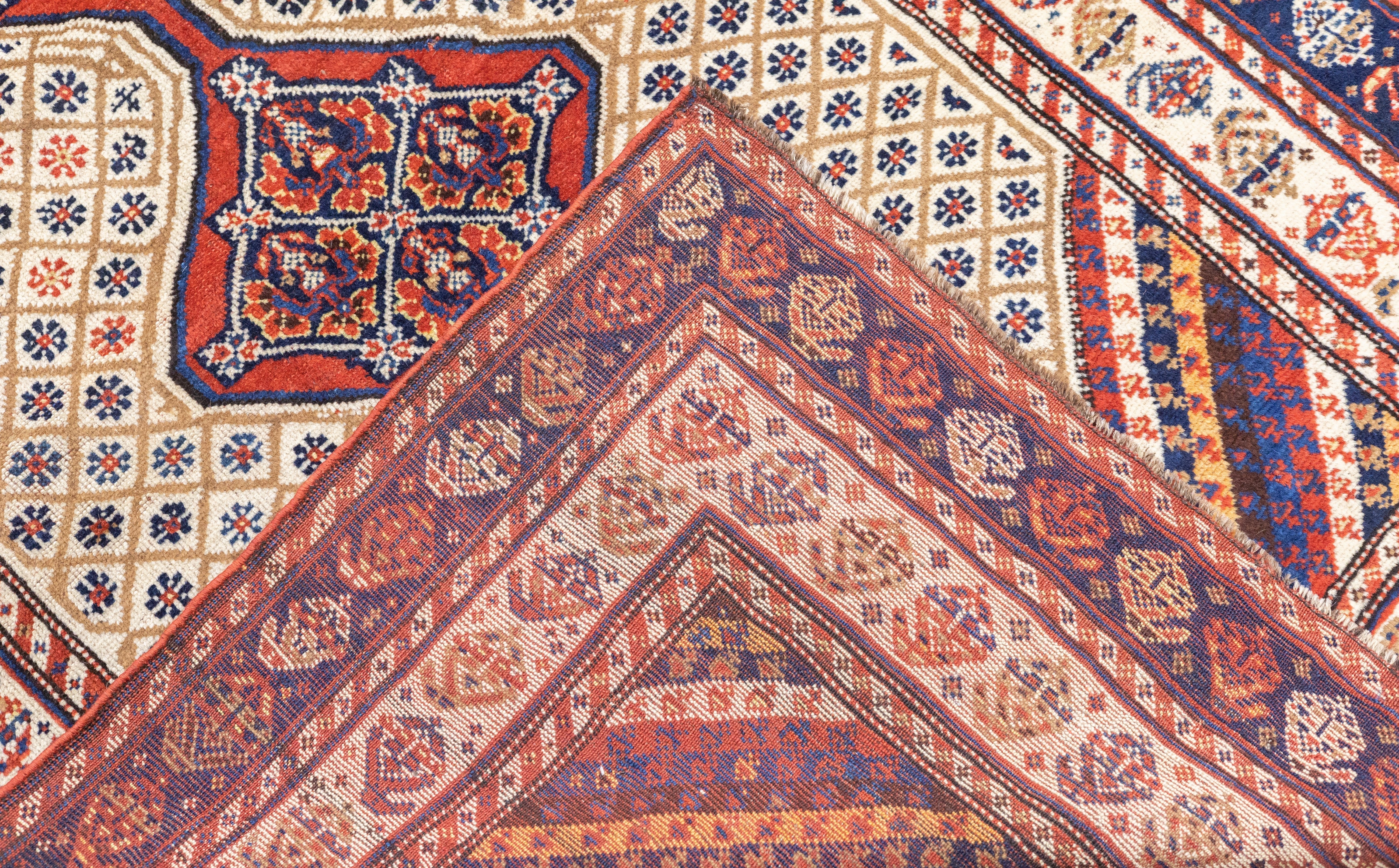 Antique Persian Qashqai Rug 3'4'' x 5'3''