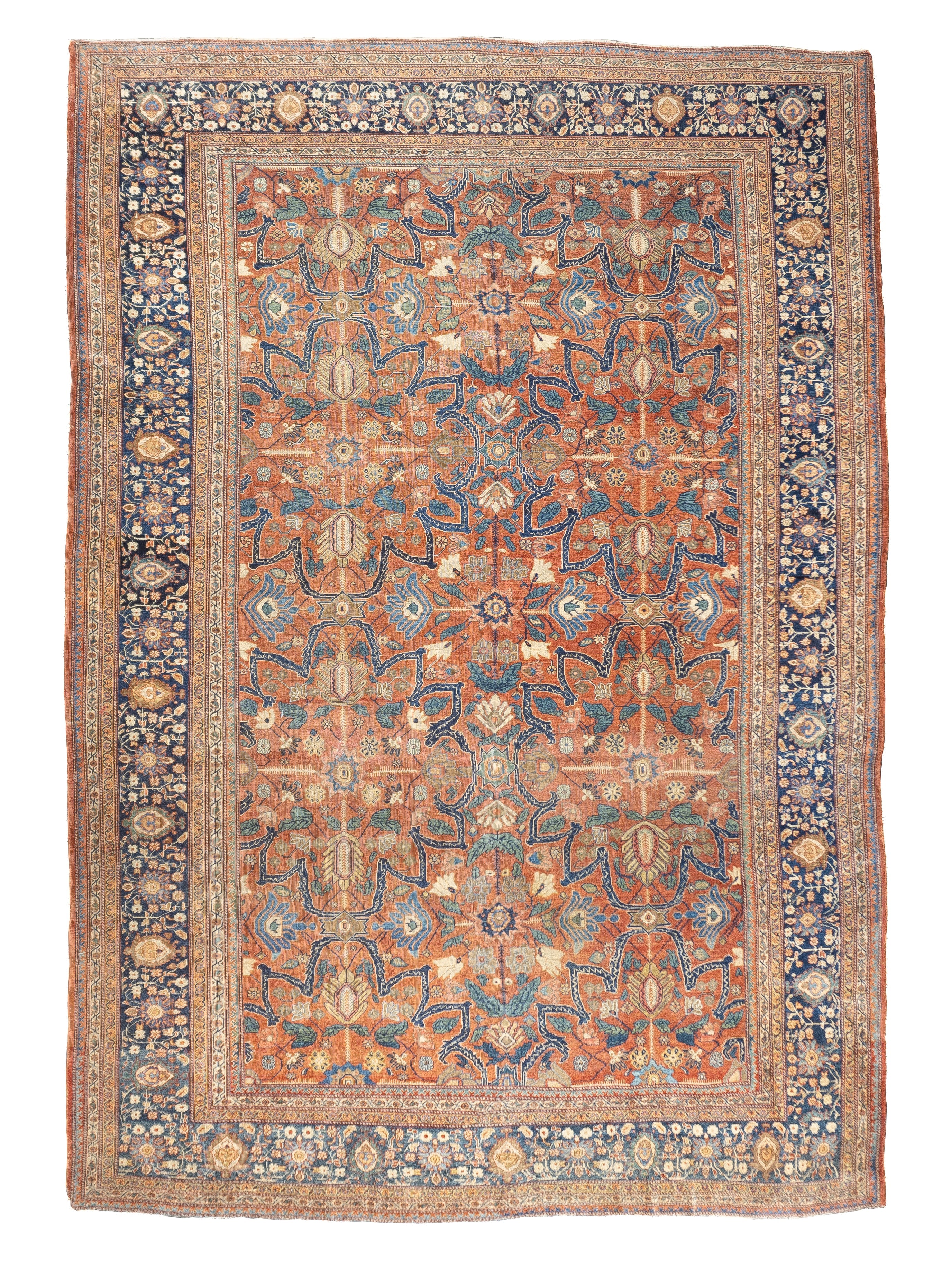Antique Farahan Sarouk Rug 8' 10" x 12' 3''