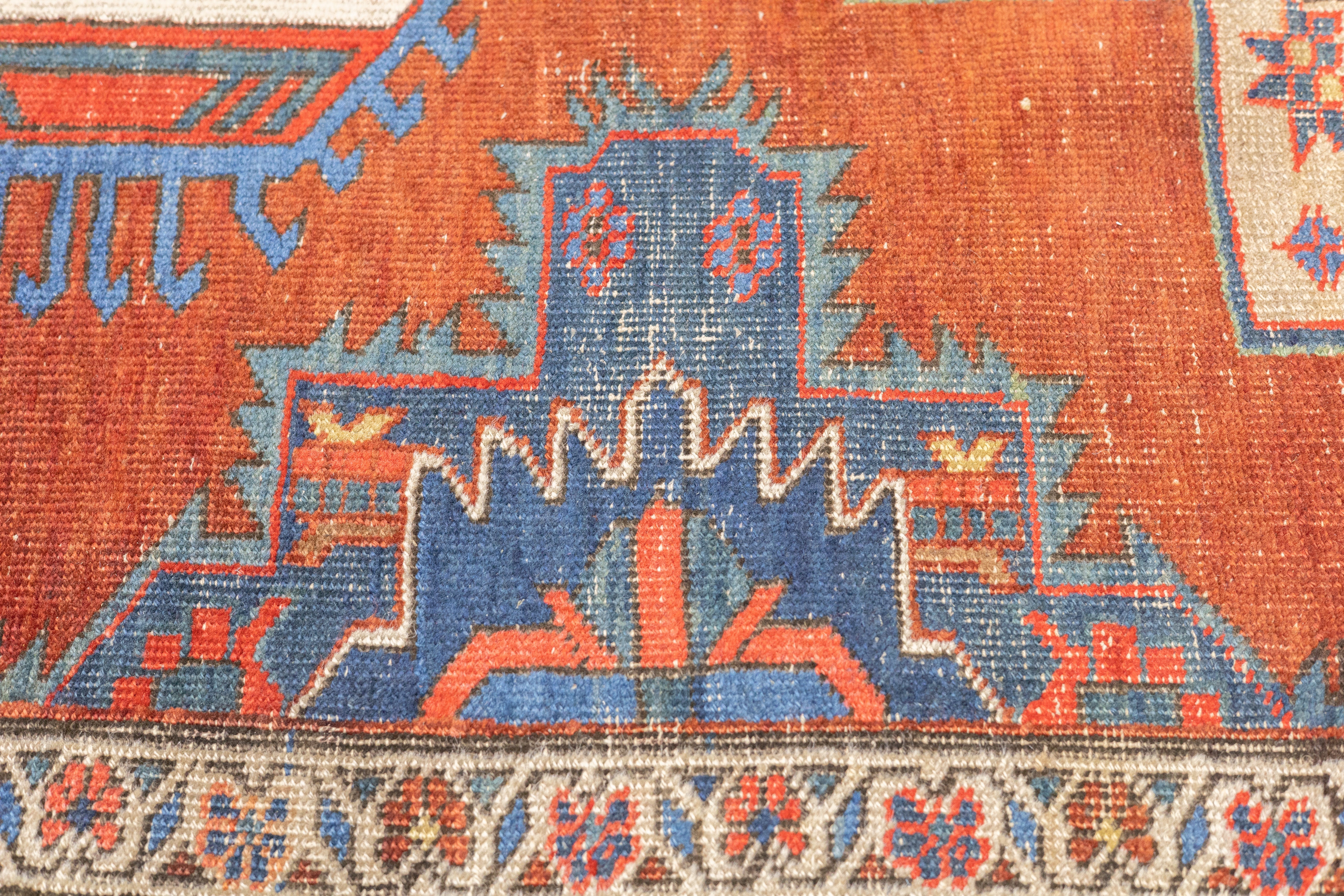 Antique Heriz Rug 3'10'' x 4'5''
