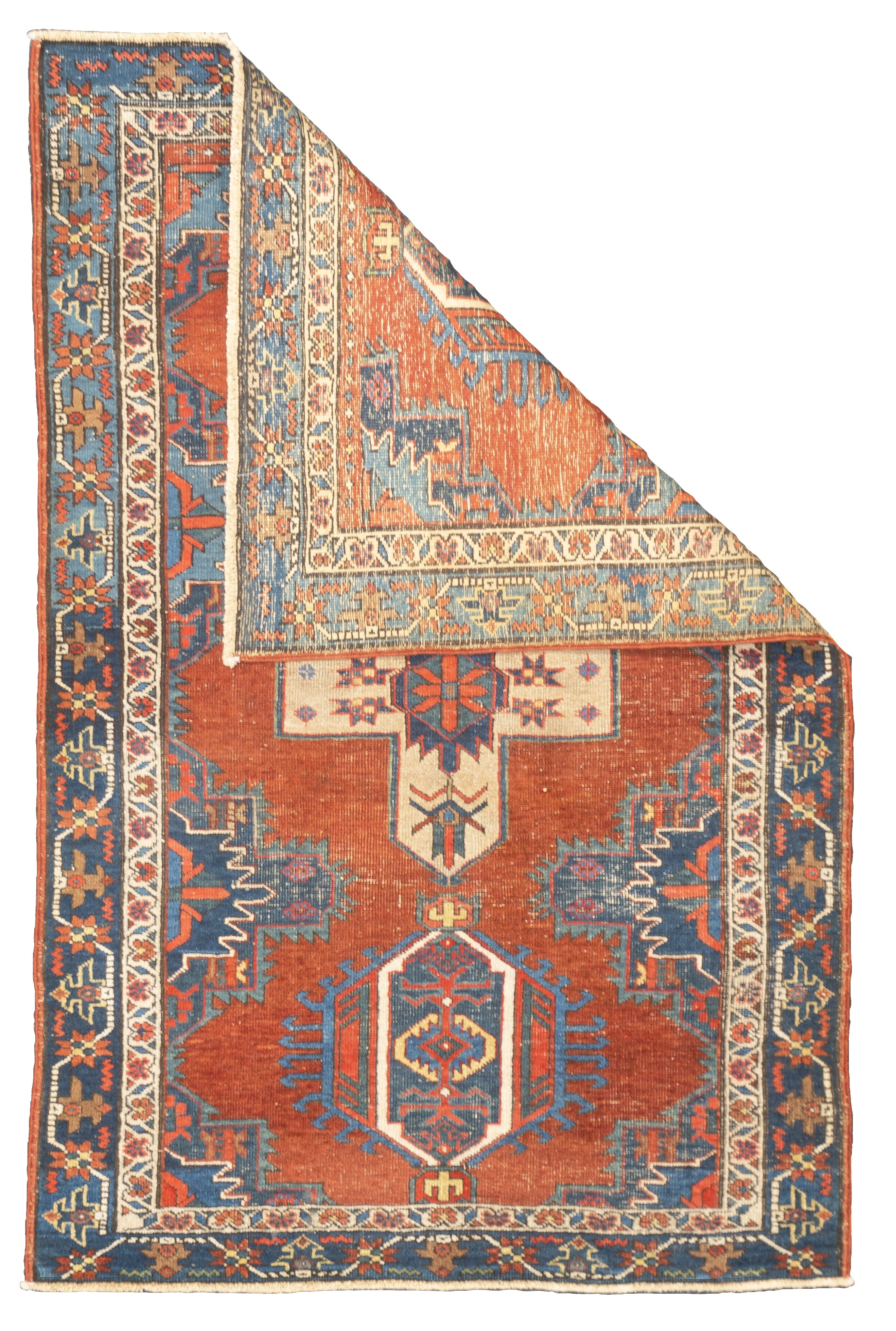 Antique Heriz Rug 3'10'' x 4'5''