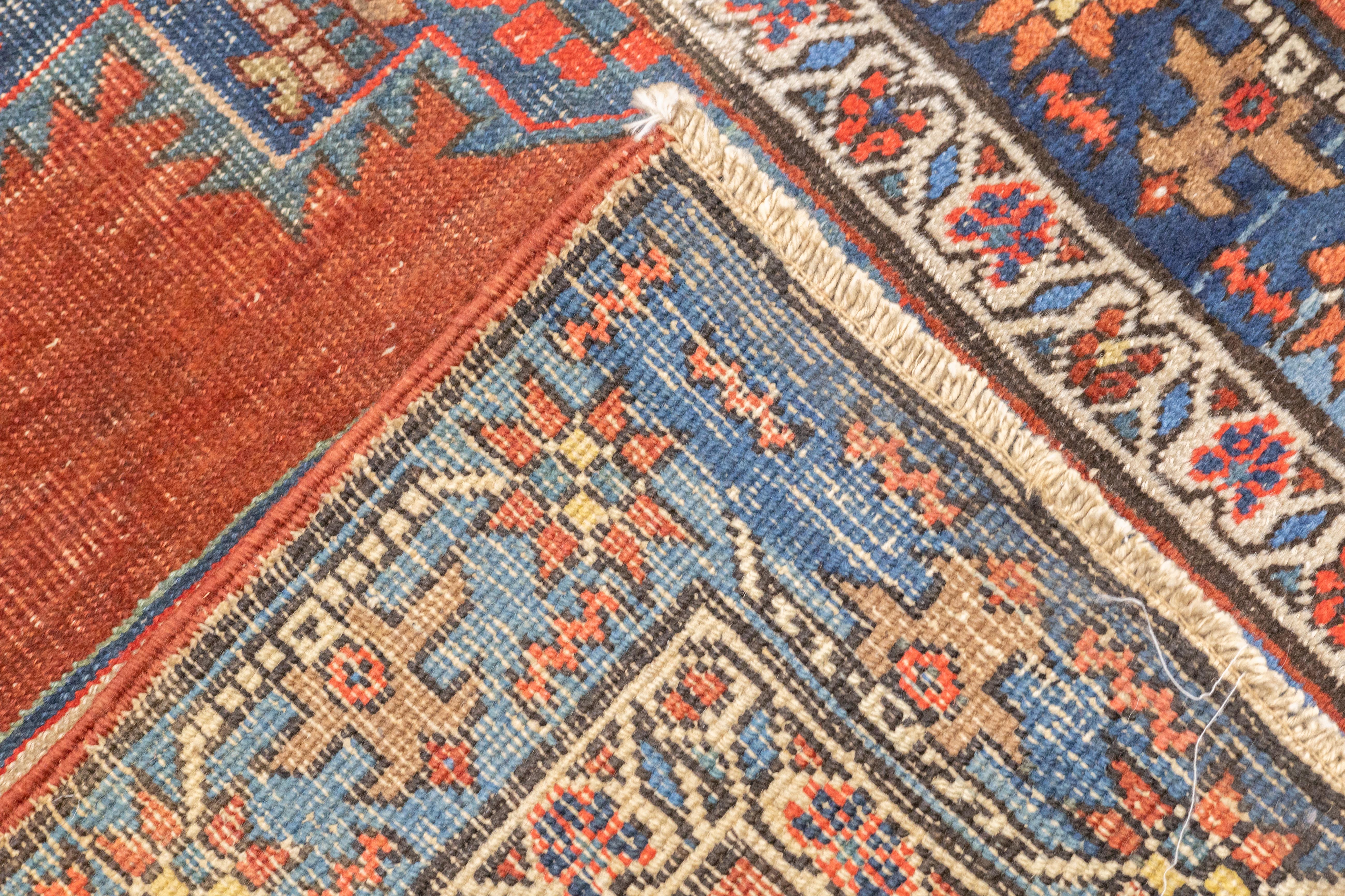 Antique Heriz Rug 3'10'' x 4'5''