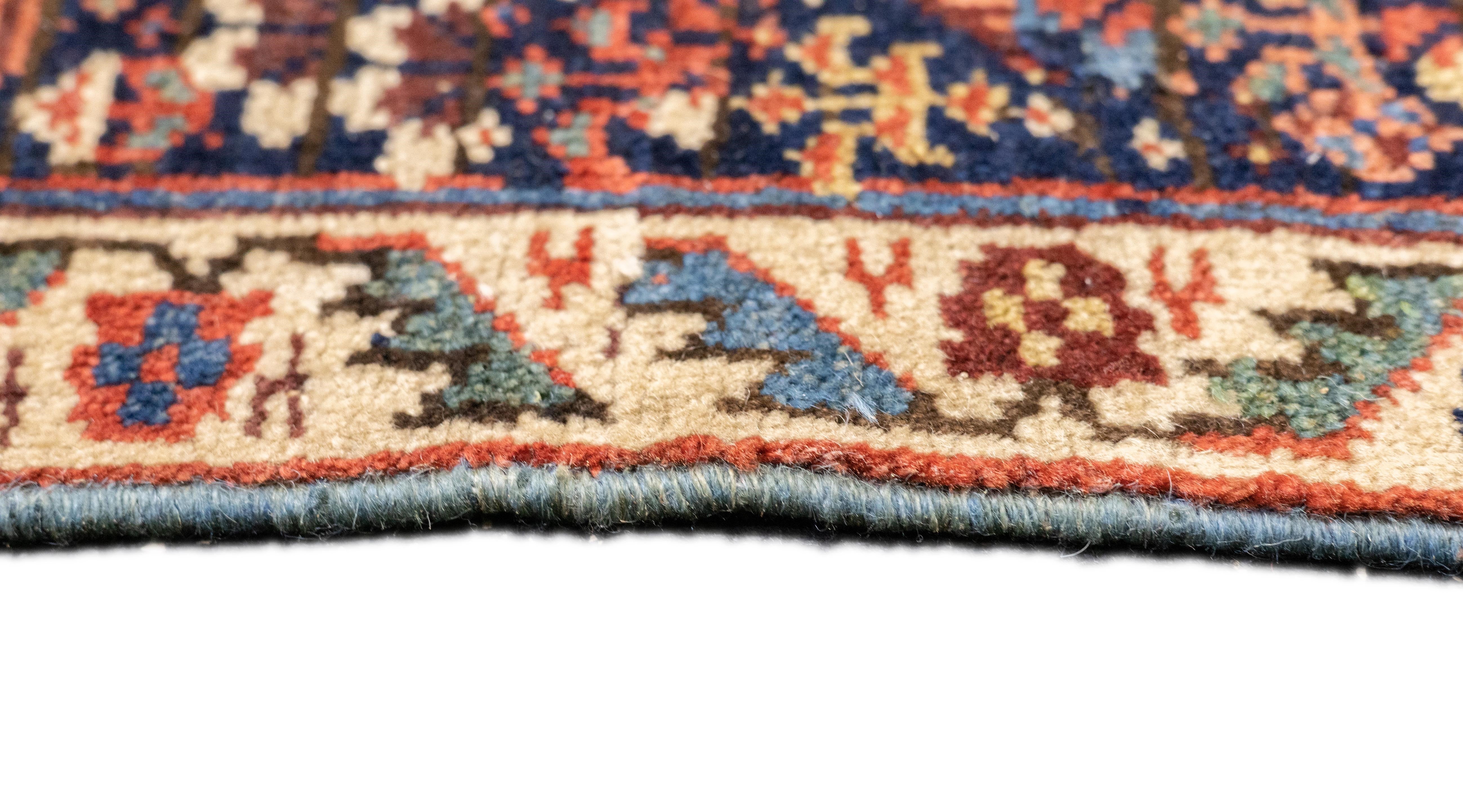 Antique Tribal Kurdish Rug 4'2'' x 6'4''