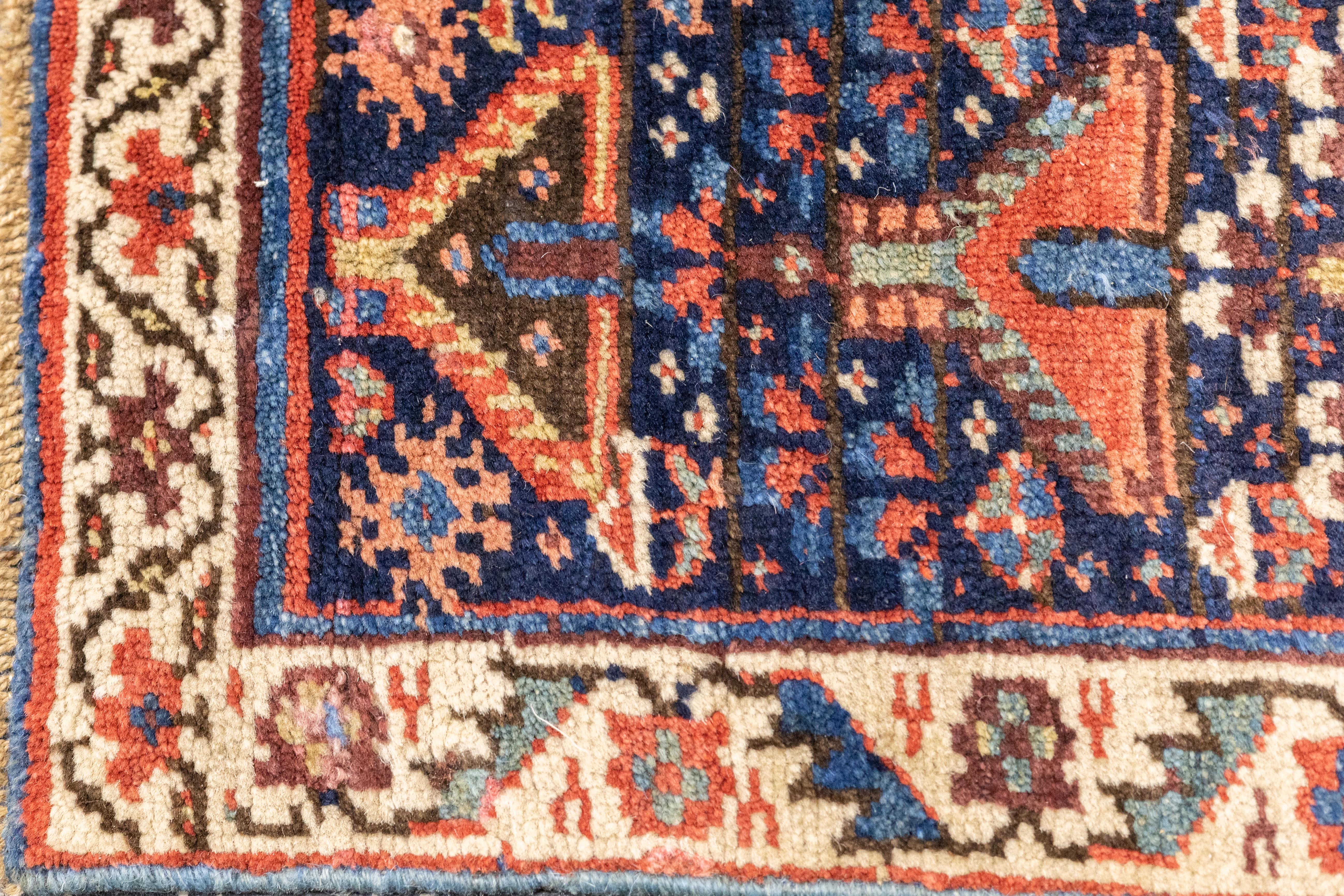 Antique Tribal Kurdish Rug 4'2'' x 6'4''