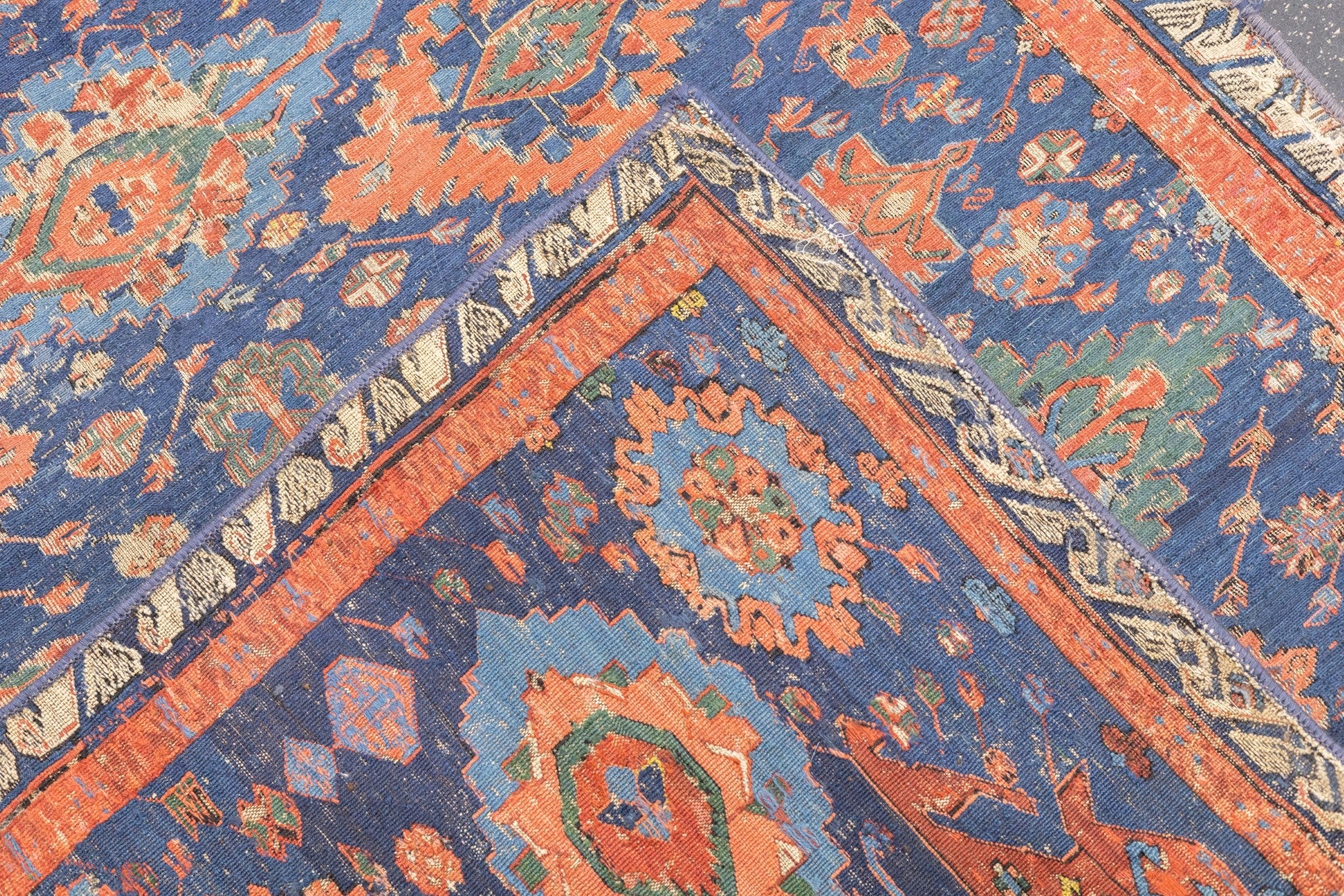 Antique Caucasian Sumak Rug 4'3'' x 8'3''