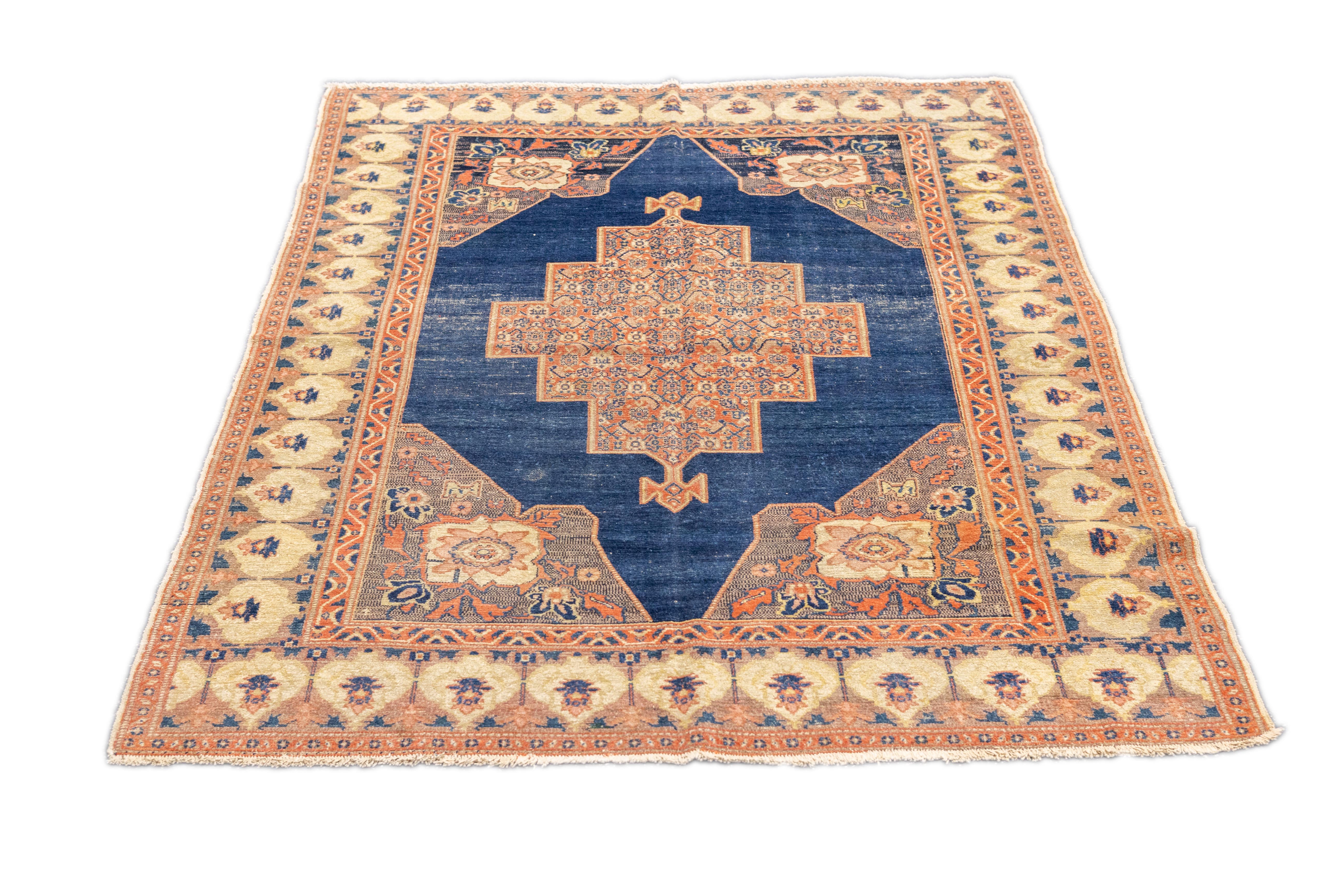 Antique Senneh Rug 4'6'' x 6'2''