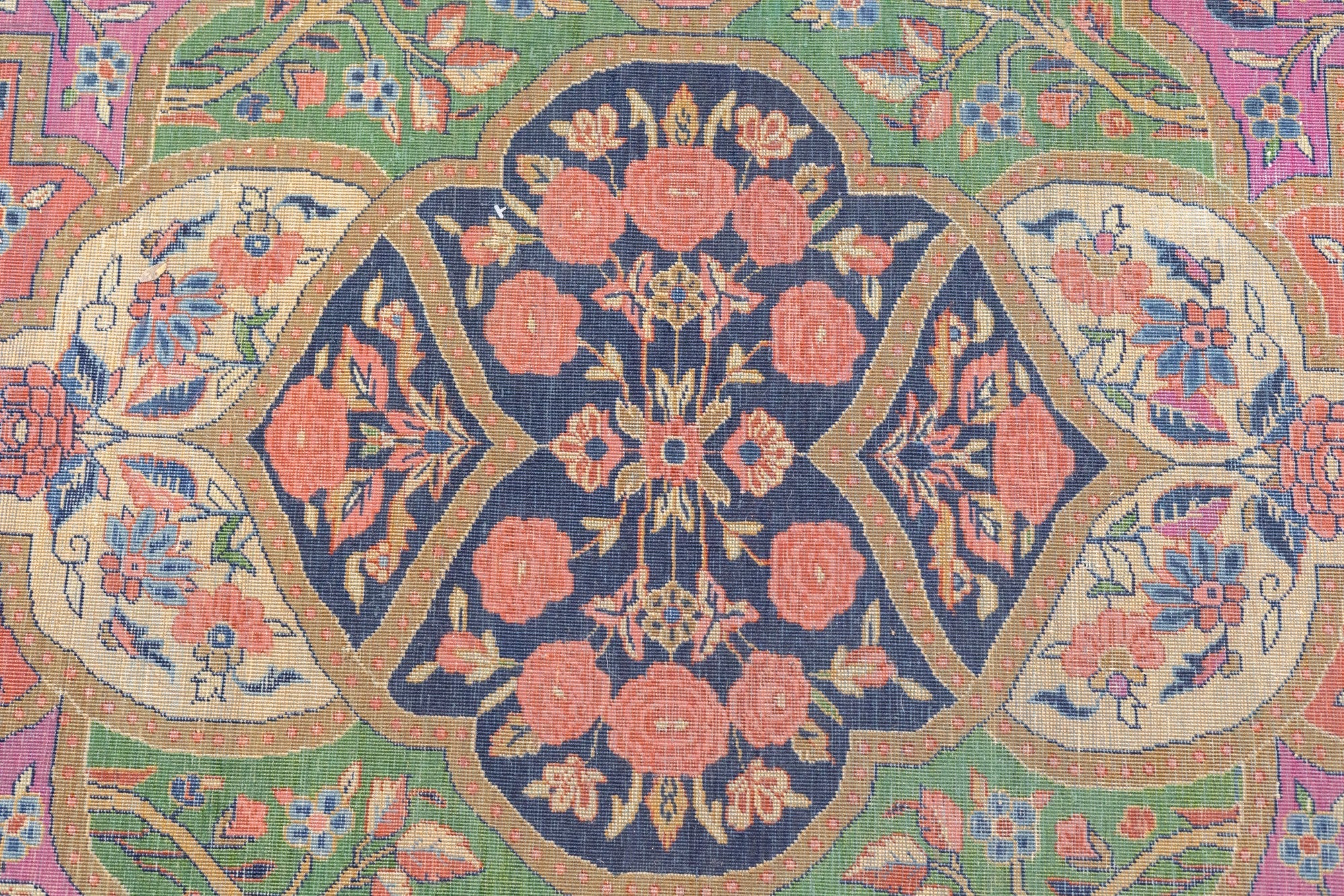Antique Dabir Kashan Rug 8'10'' x 11'6''