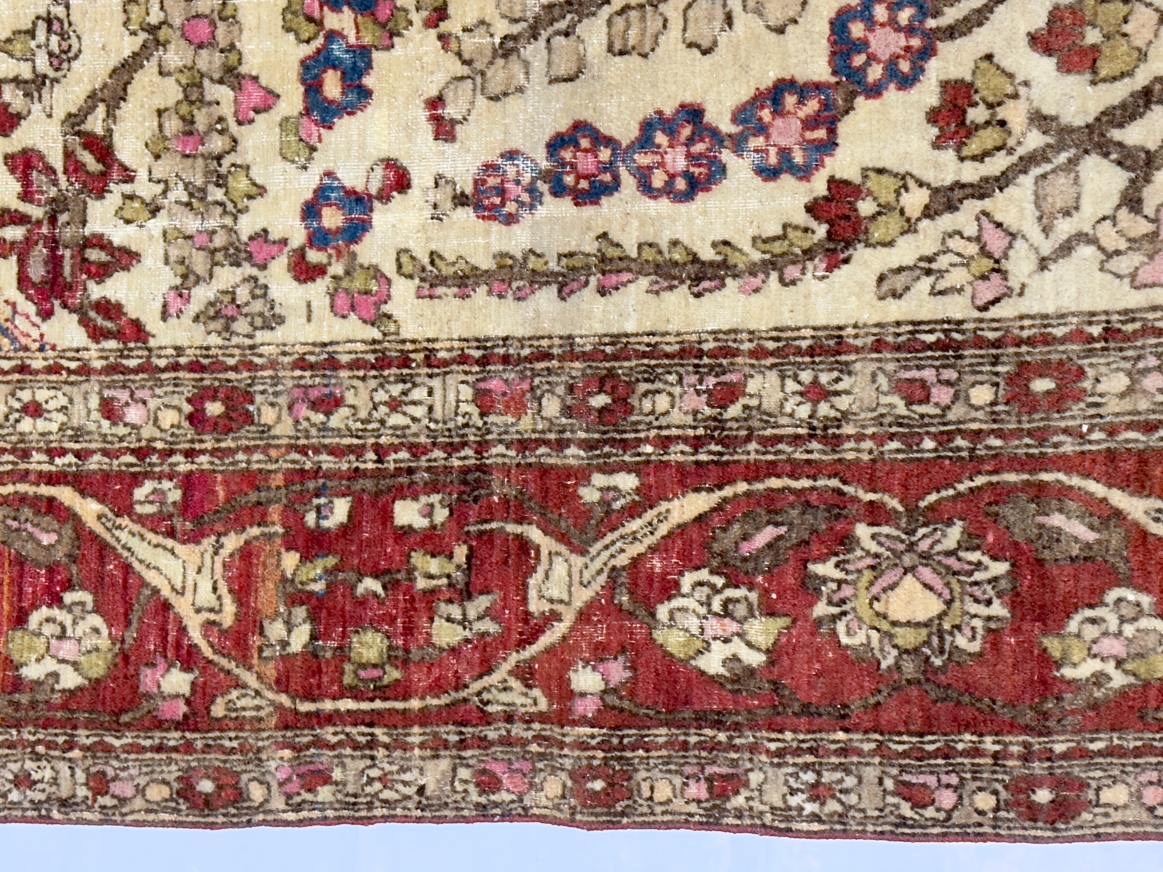 Antique Tehran Rug 4' 3'' x 6' 3''