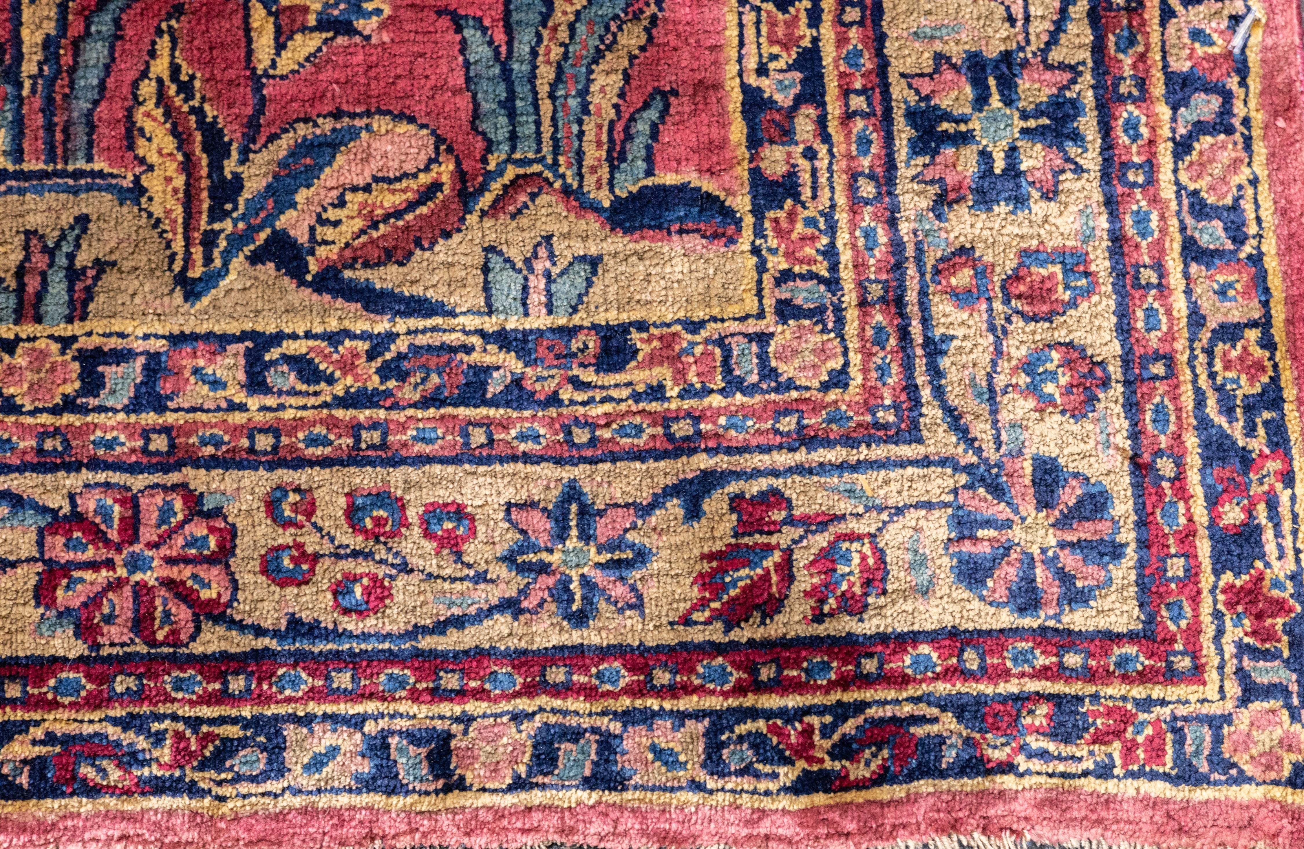 Antique Silk Kashan Rug 2' 1'' x 5' 0"