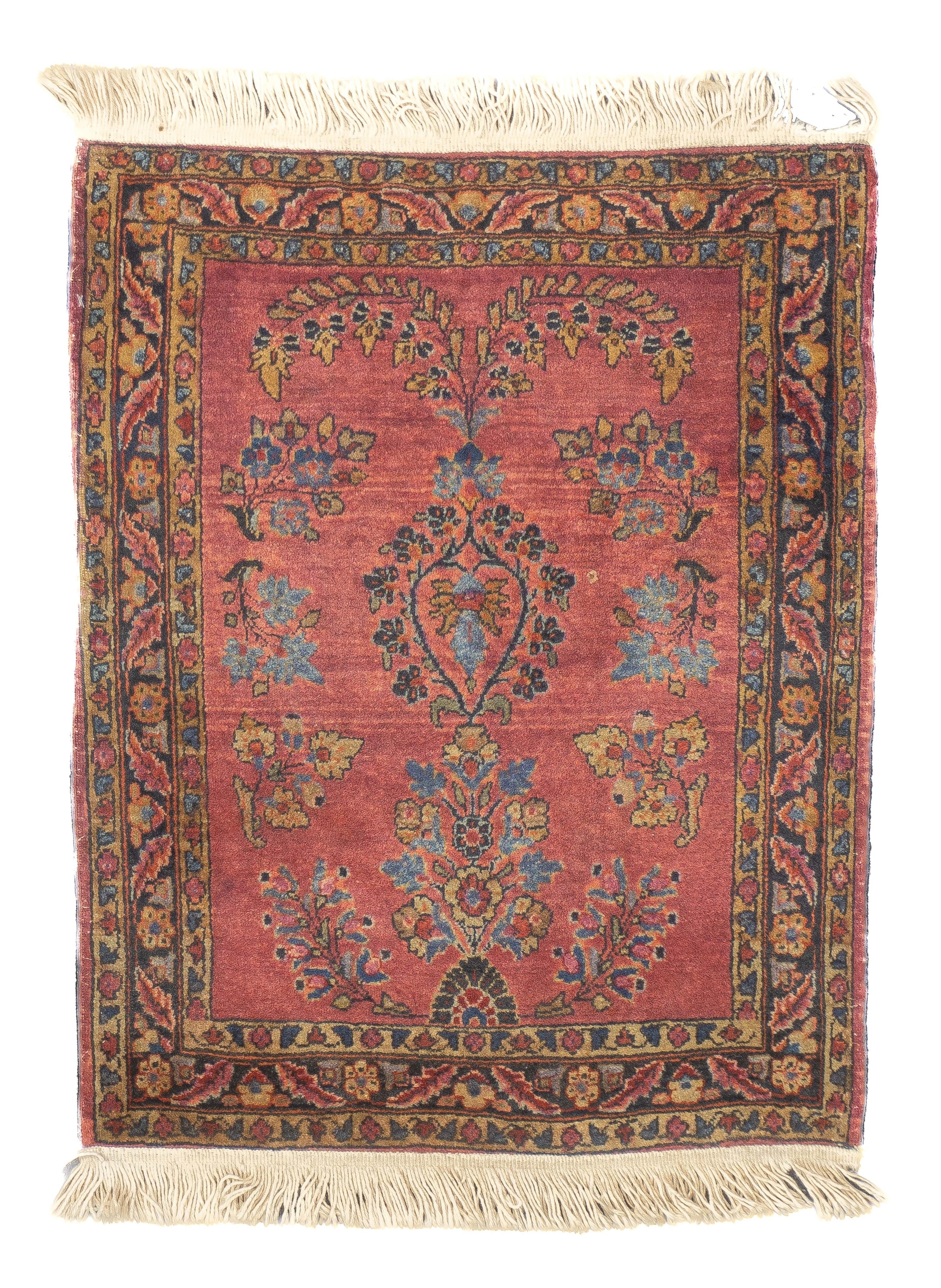 Antique Sarouk Rug 1'11'' x 2'6''