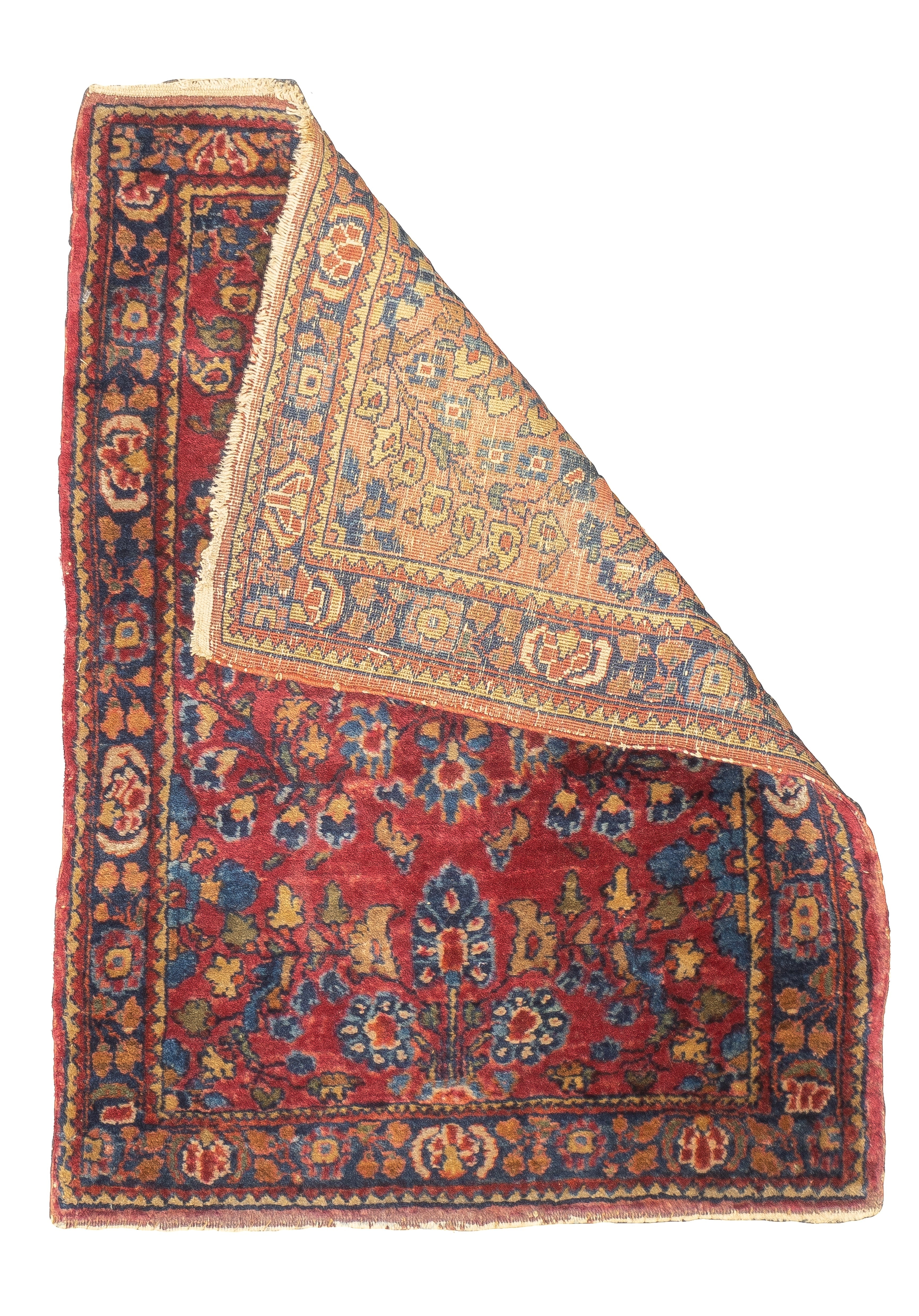 Antique Sarouk Rug 2'0" x 2'7''