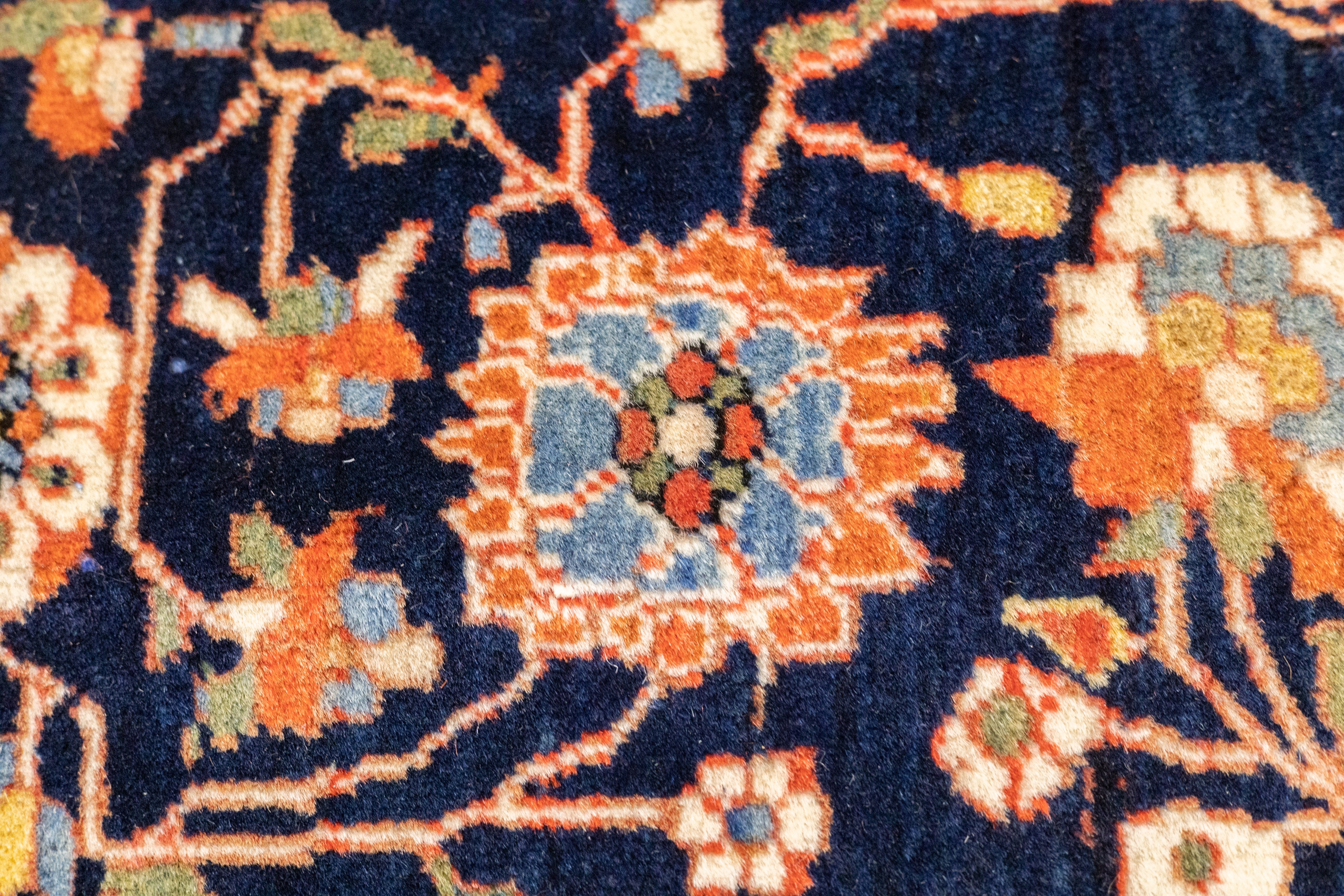Antique Mohtasham Kashan Rug 4' 3" x 6' 5"