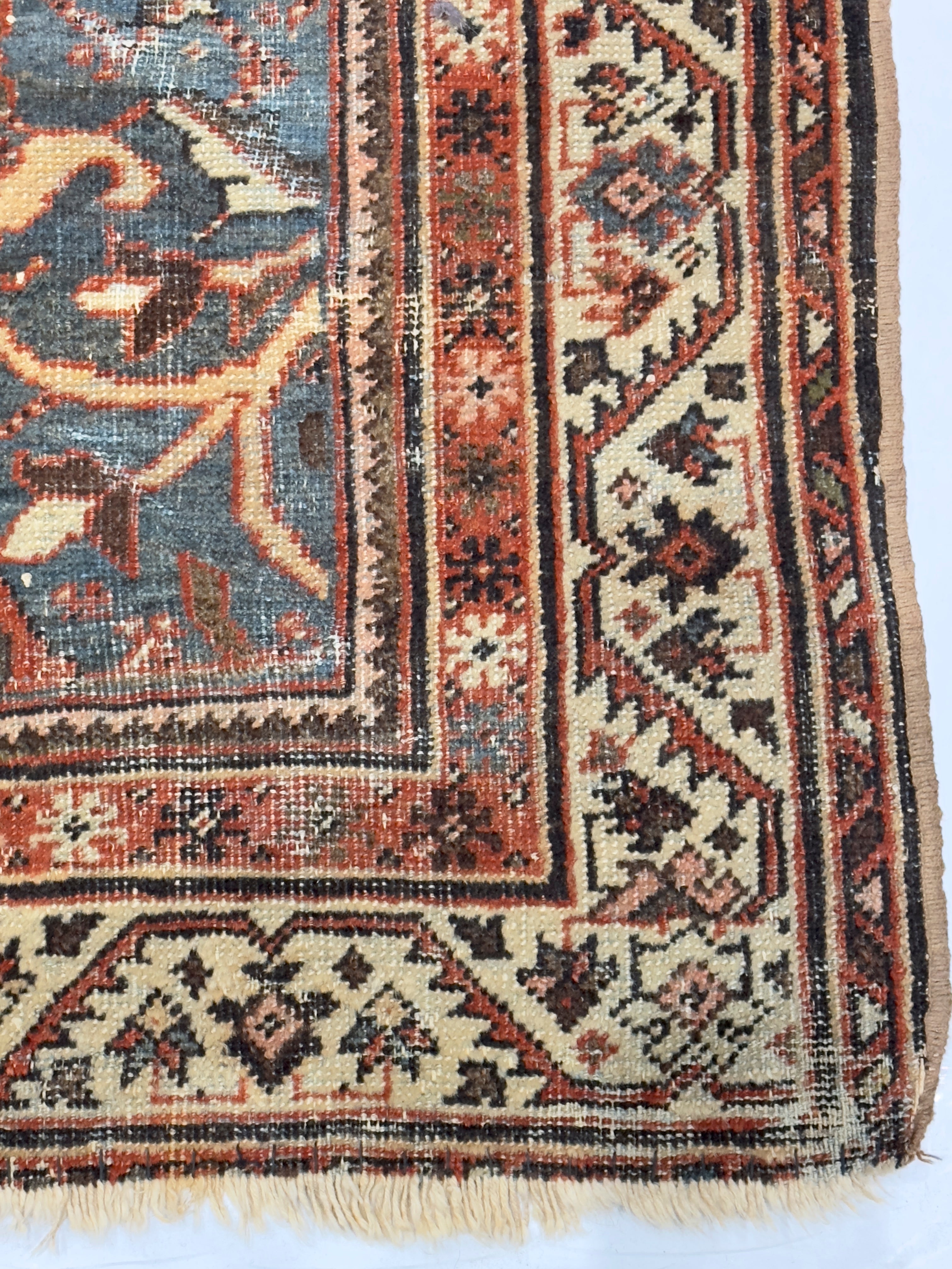 Antique Shabby Chic Sultanabad Mahal Rug 5' 5'' x 9' 5''