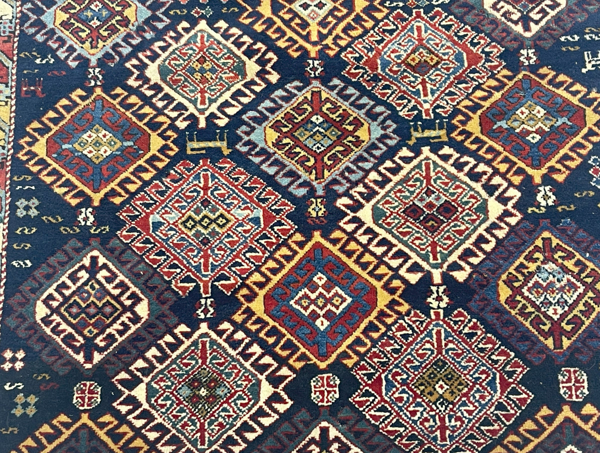 Antique Caucasian Kuba Rug 3' 10" x 4' 5''