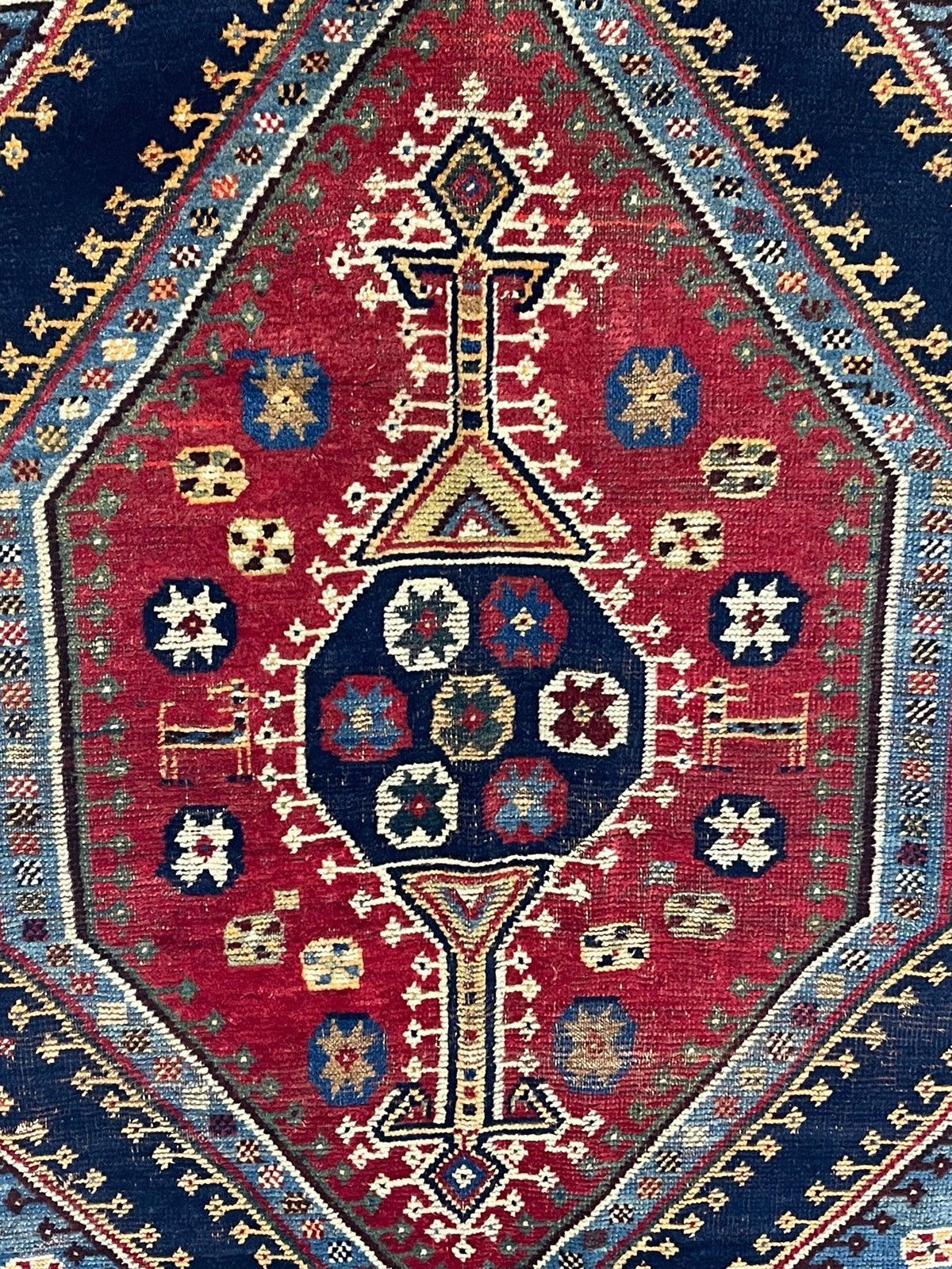 Antique Tribal Gashgai Gabbeh Rug 4'5" x 7' 1''