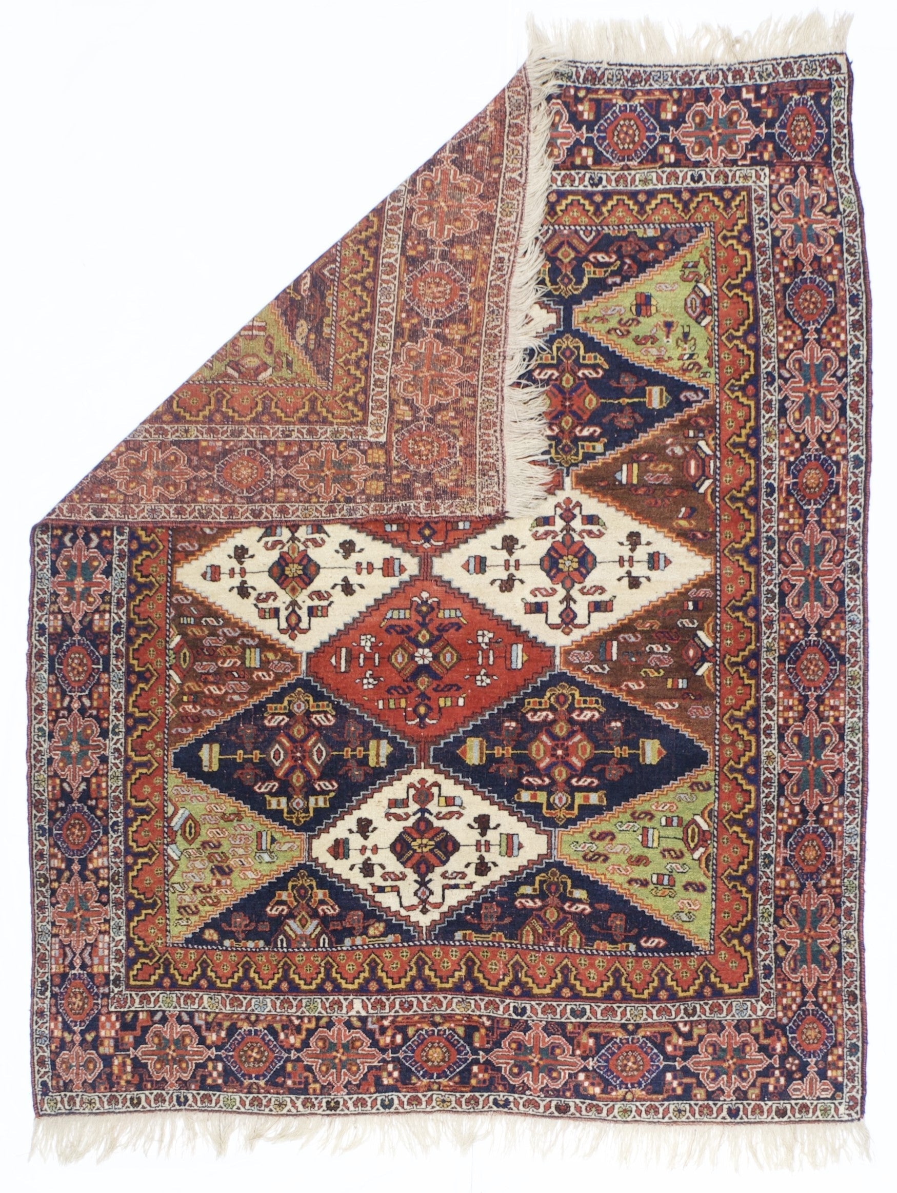 Antique Tribal Afshar Rug 4' 10" x 6' 2"