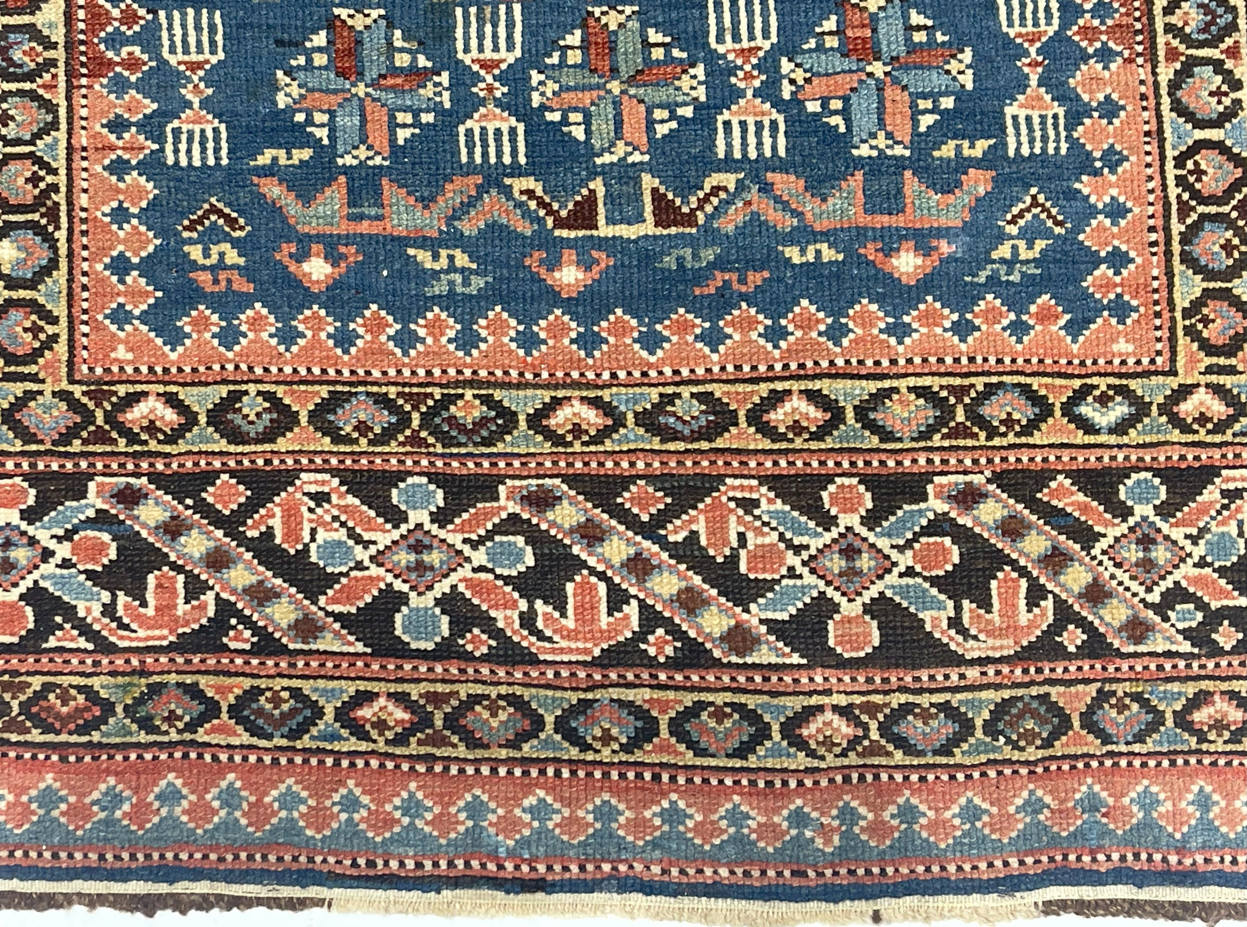 Antique Caucasian Kuba Rug 3' 10" x 6' 3''